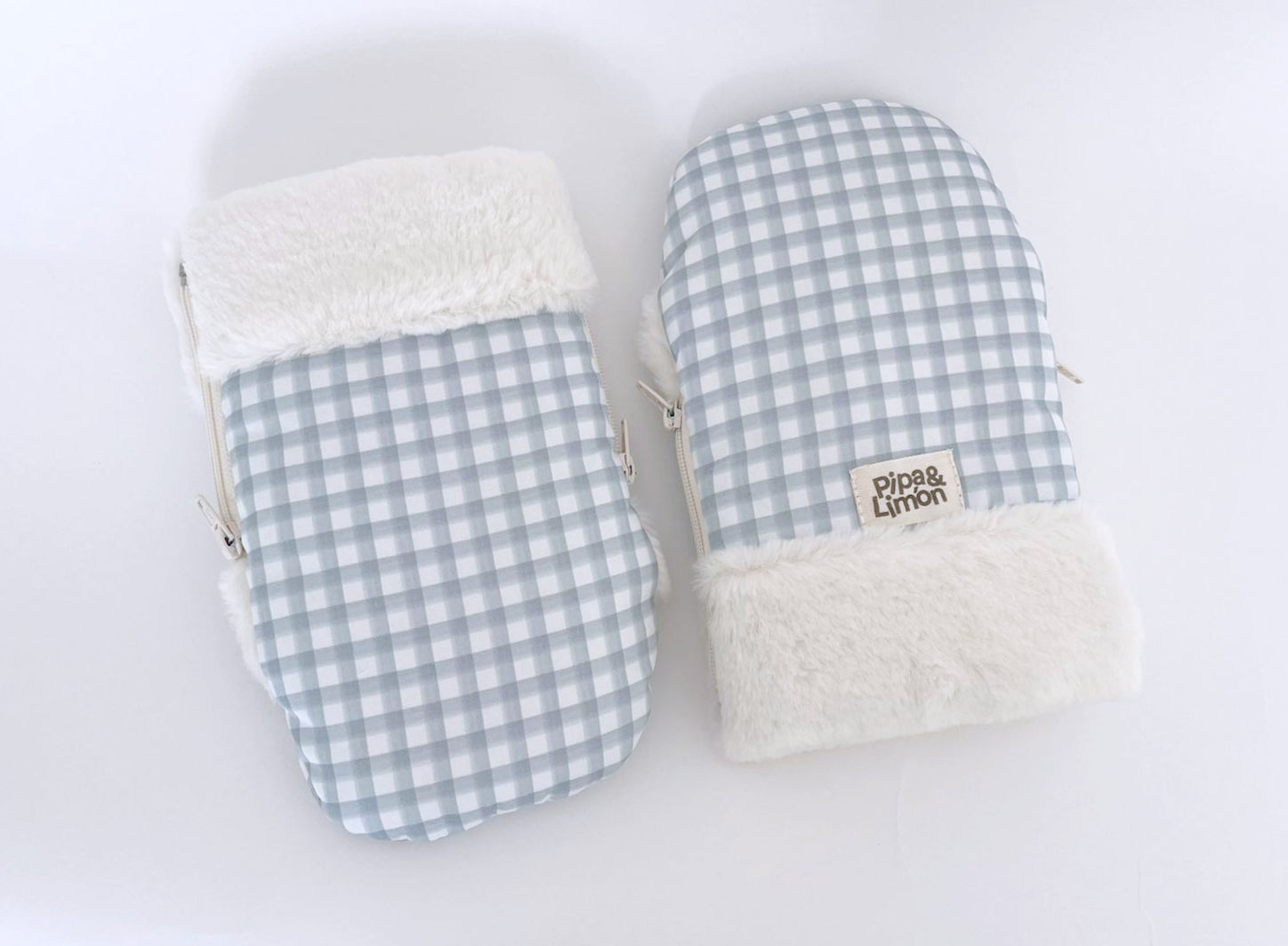 Manoplas carrito VICHY WASABI