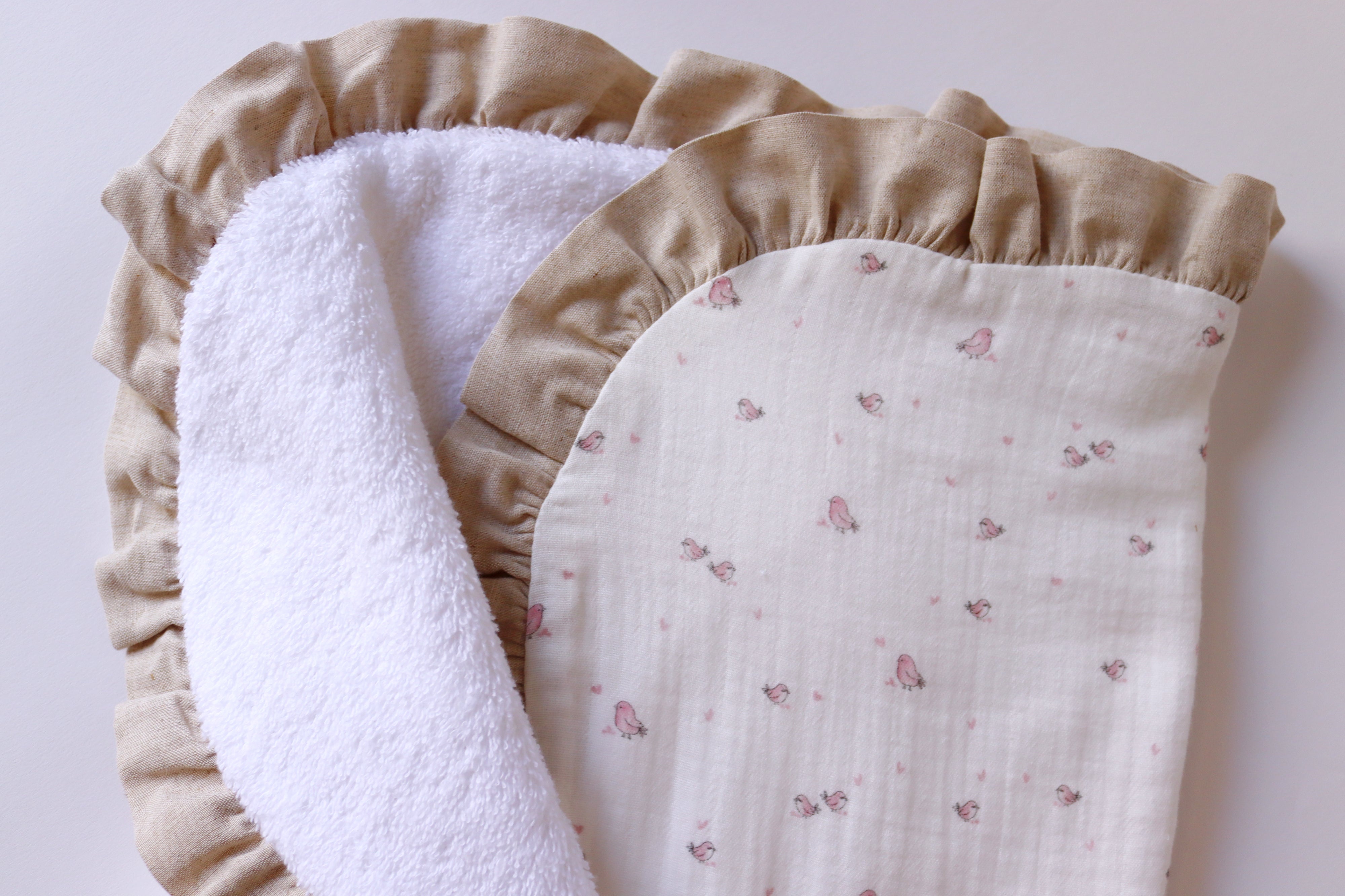 Arrullo rizo BIRDS rosa