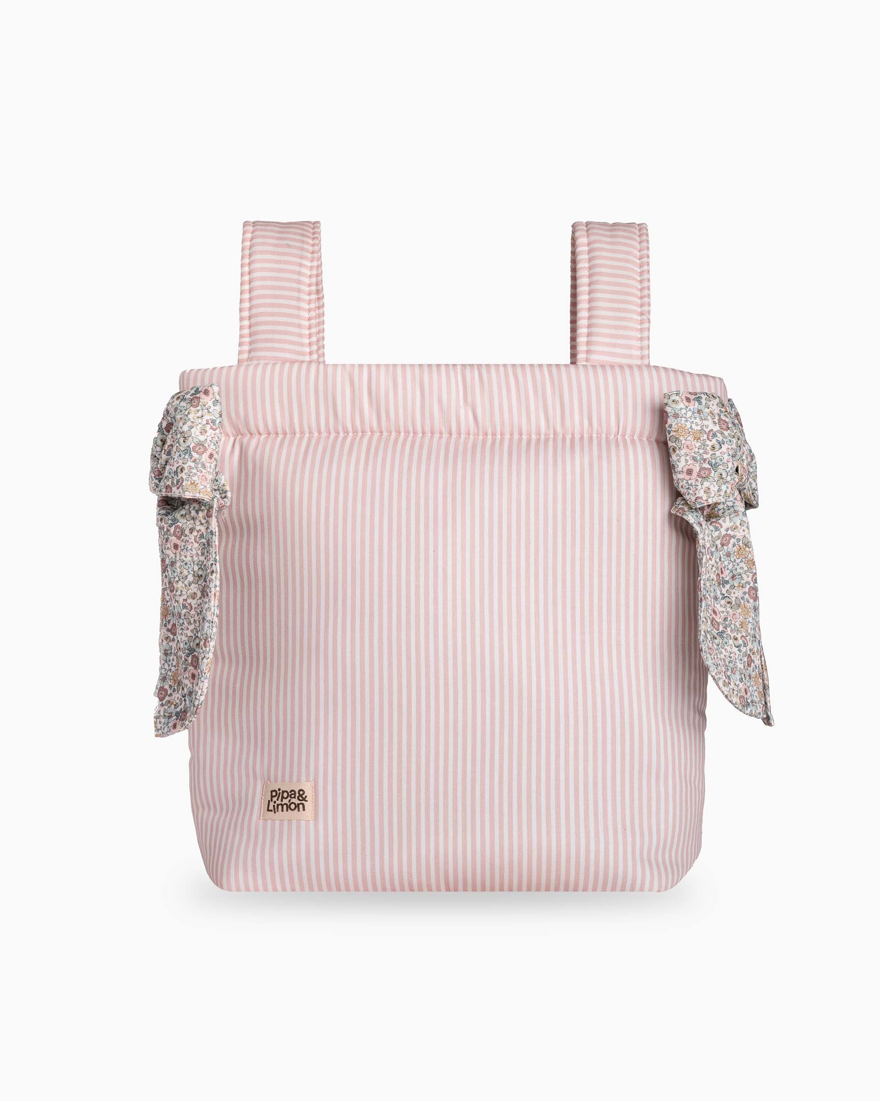 Bolsa Panera EMMA petal pink stripes