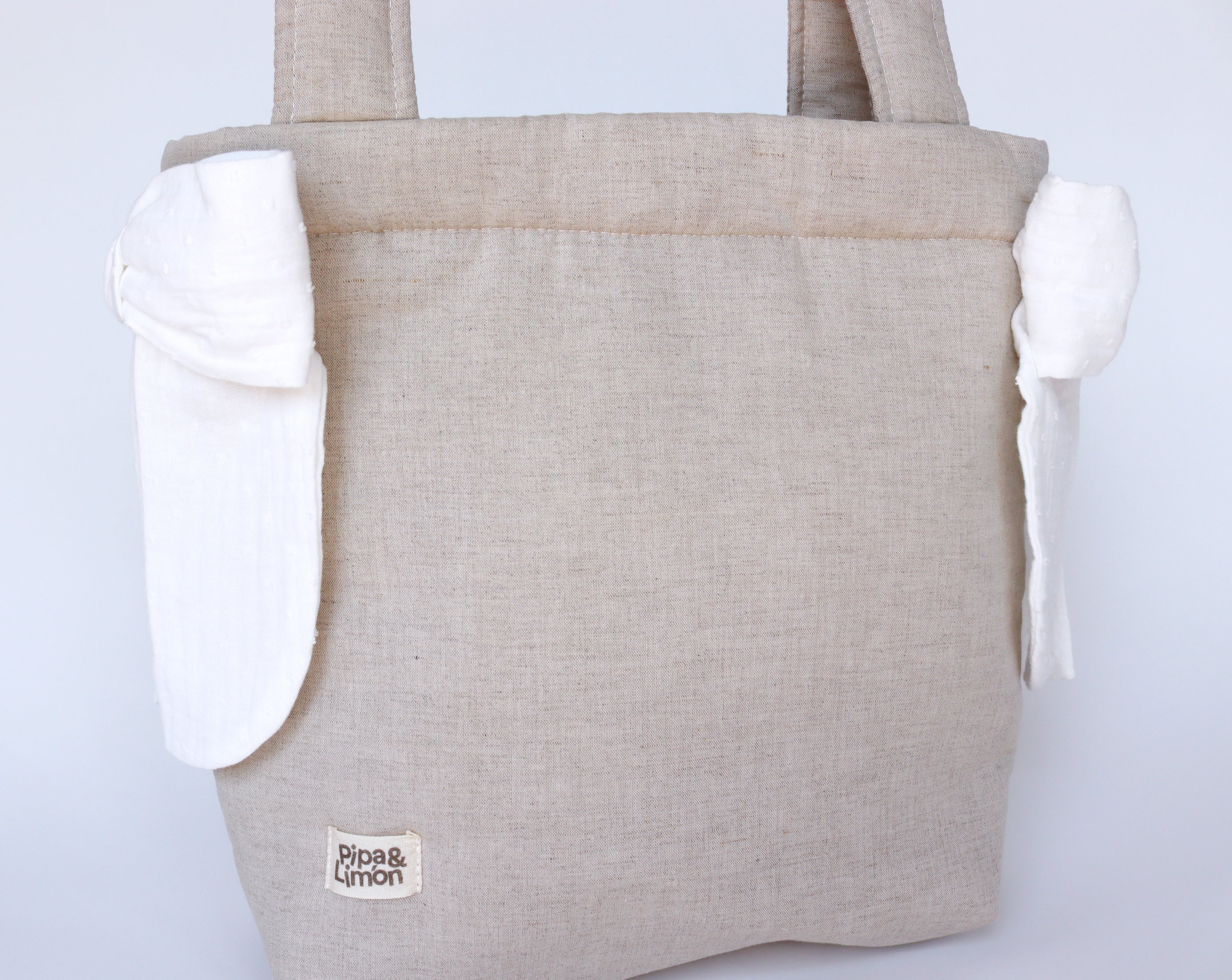 Bolsa panera LINO plumeti blanco