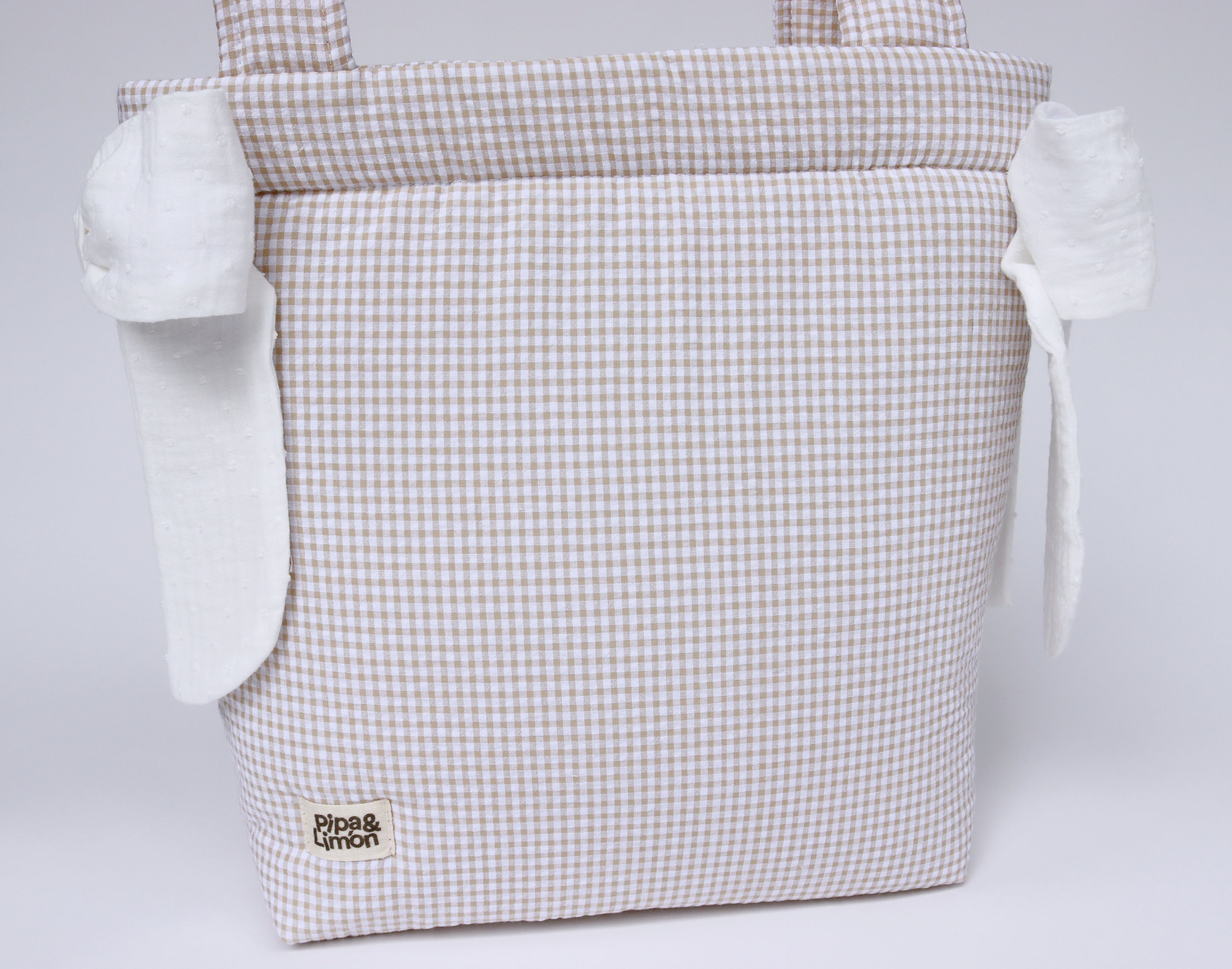 Bolsa panera MINI VICHY BEIGE