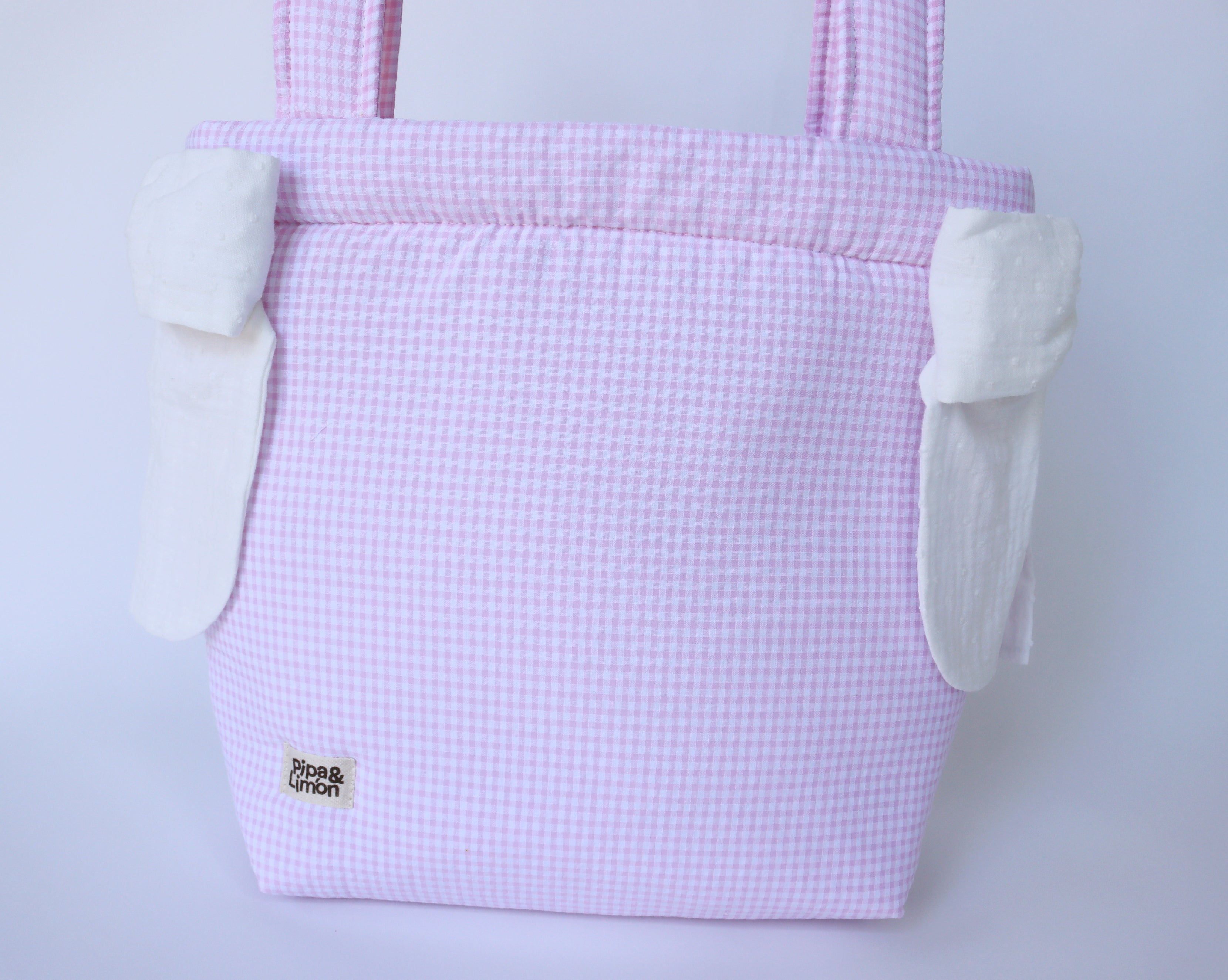 Bolsa panera MINI VICHY ROSA