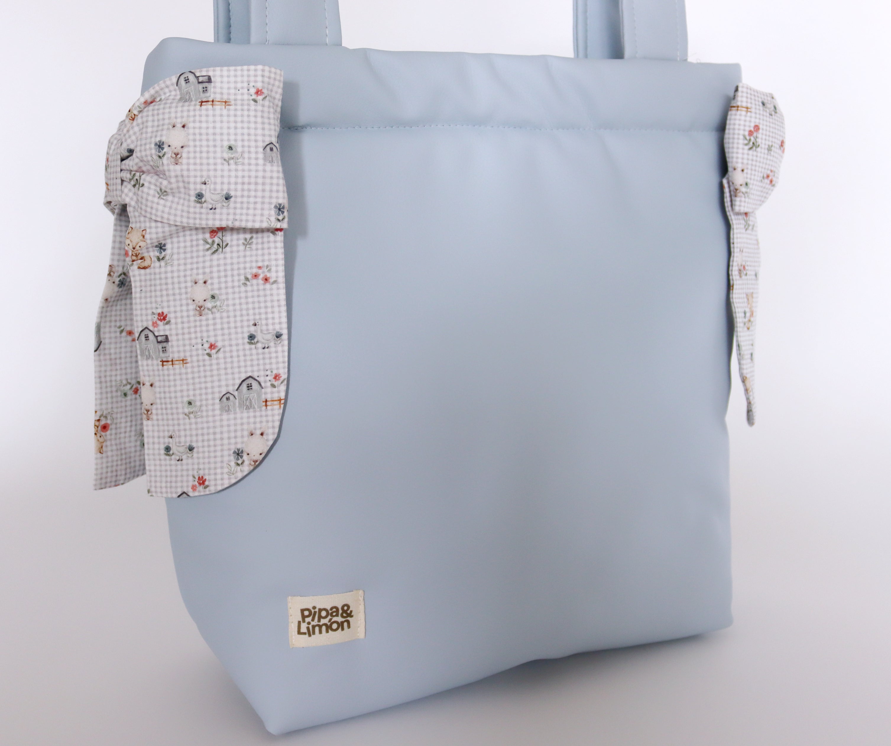 Bolsa panera TADEO polipiel azul