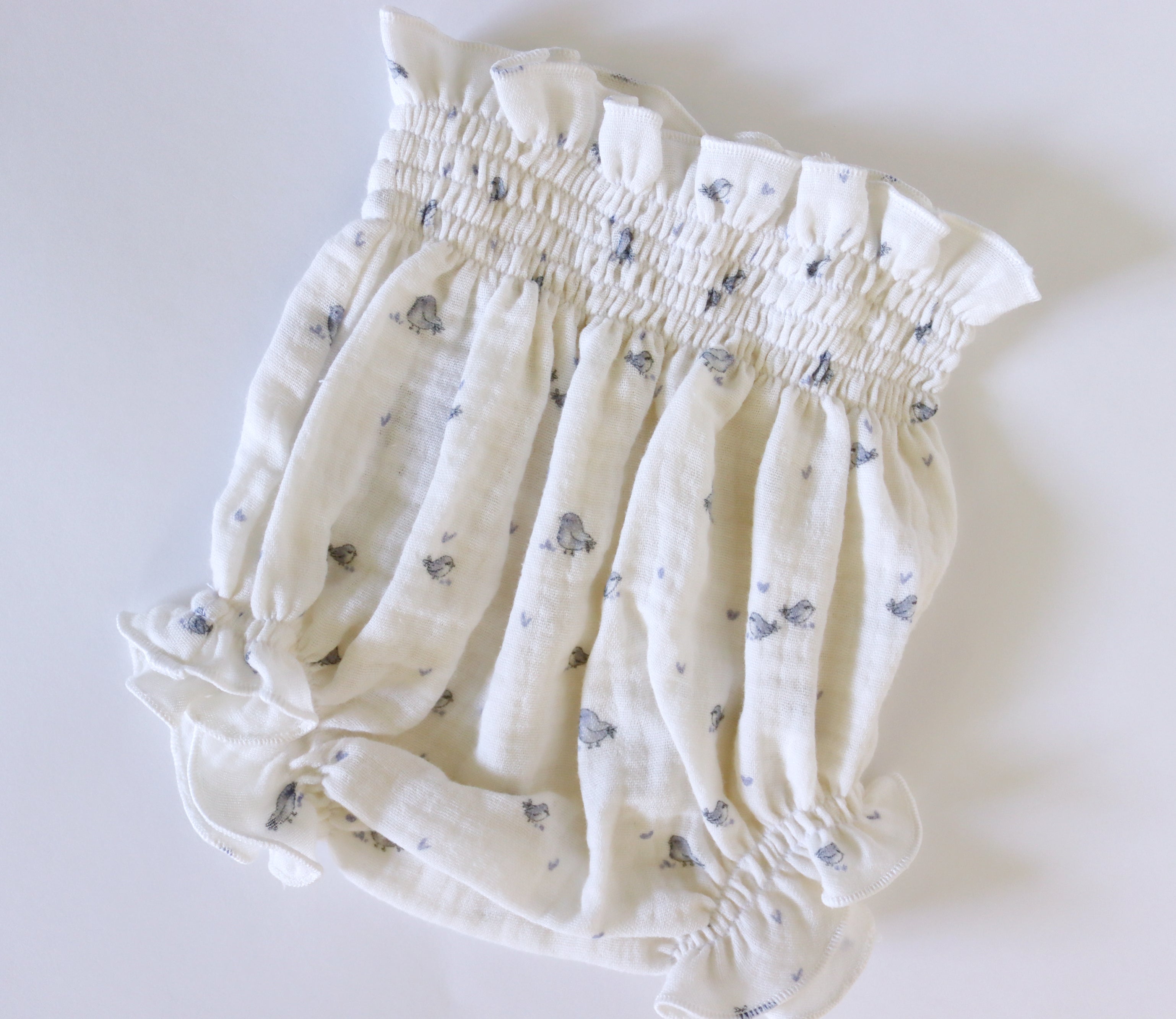 Cubrepañal BIRDS AZUL