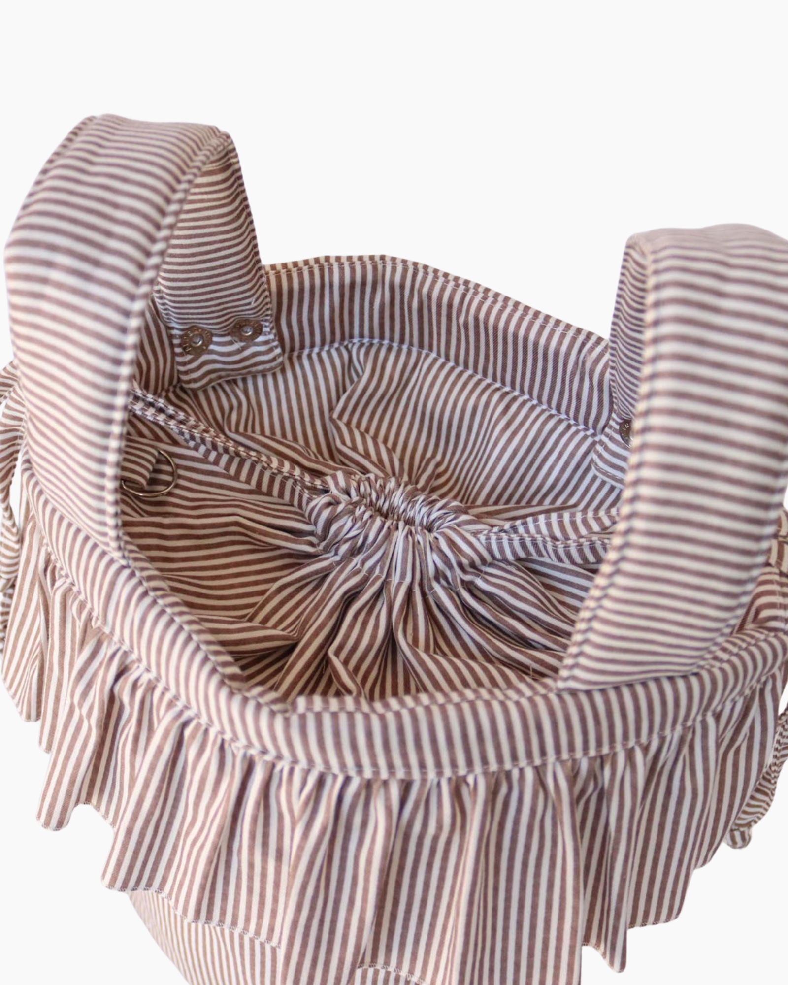 Bucket bag CHOCOLATE SRTIPES