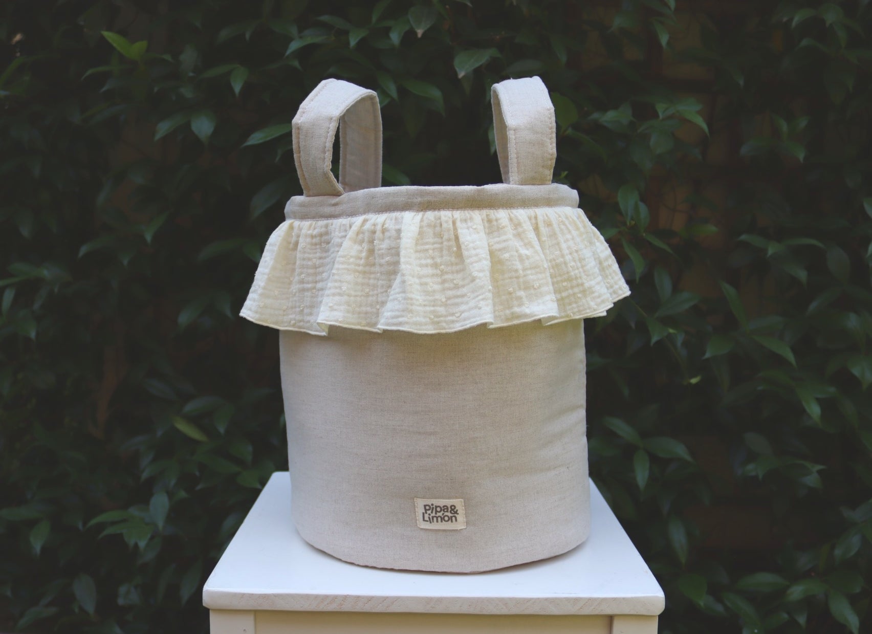 Bucket bag PLUMETI BEIGE/LINO