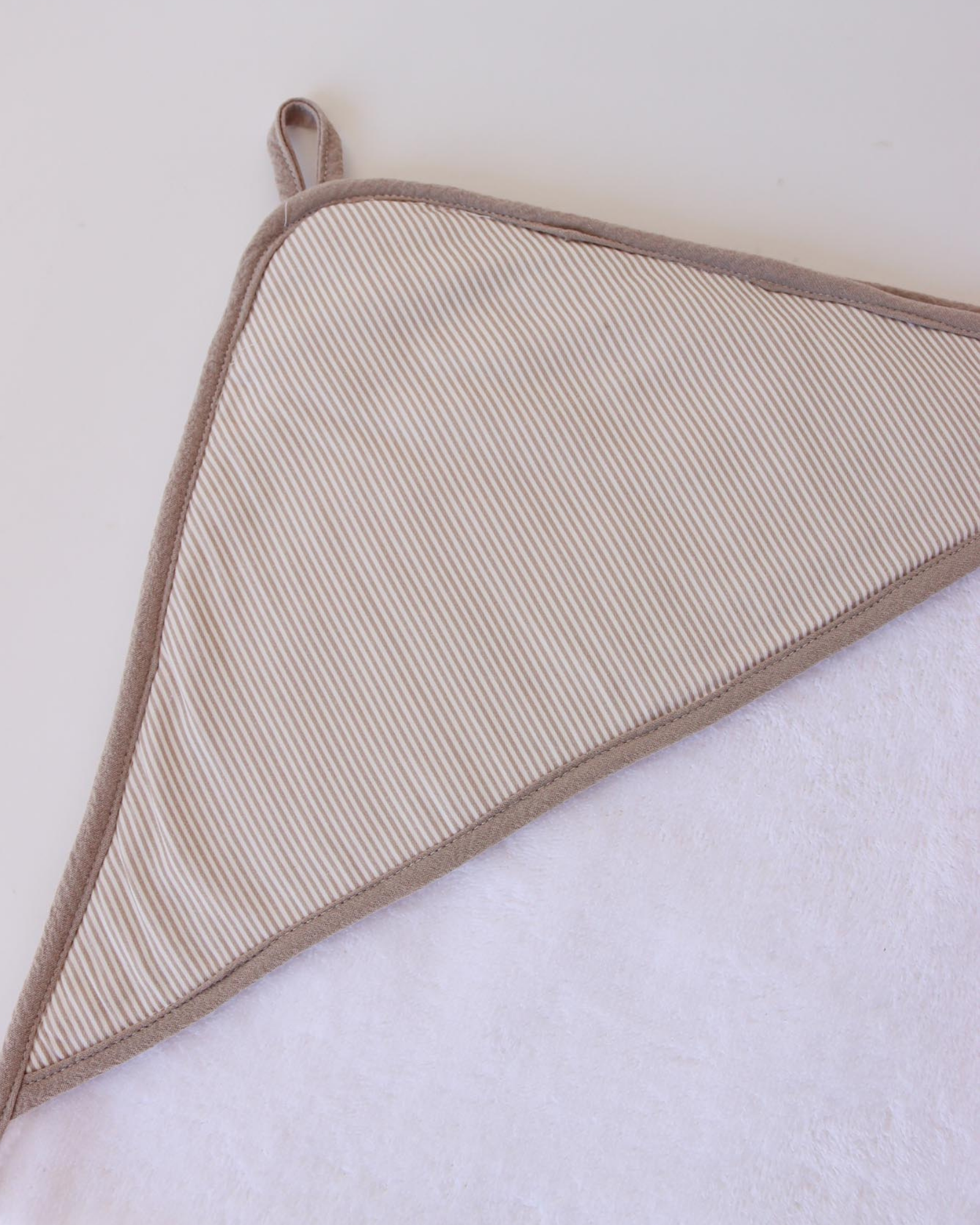 Capa de Baño Bebé TAUPE STRIPES