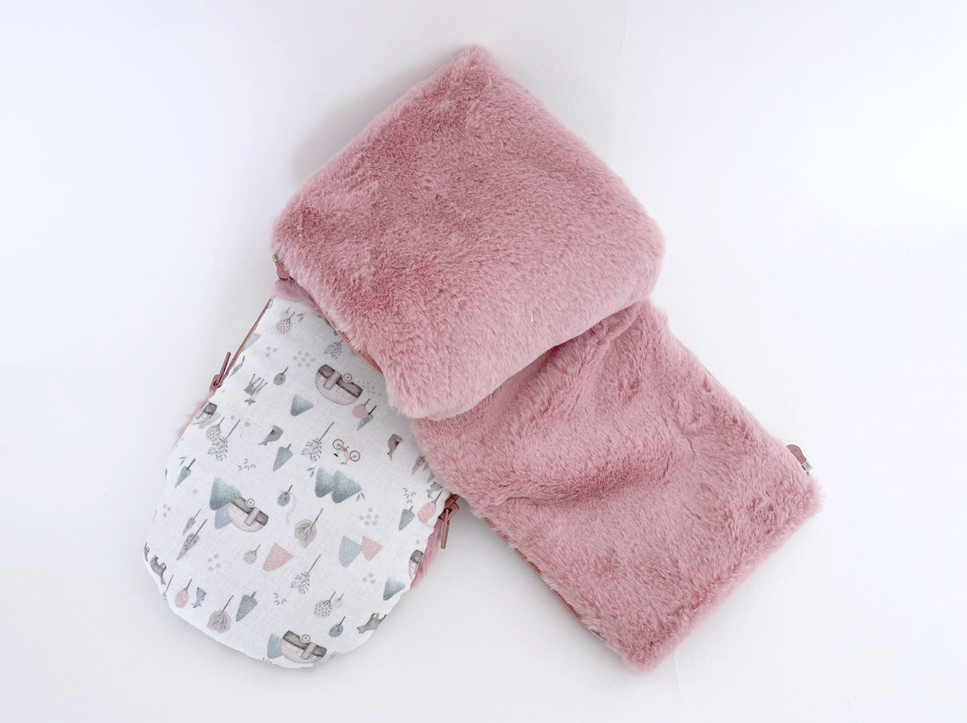 Manoplas carrito FOREST rosa