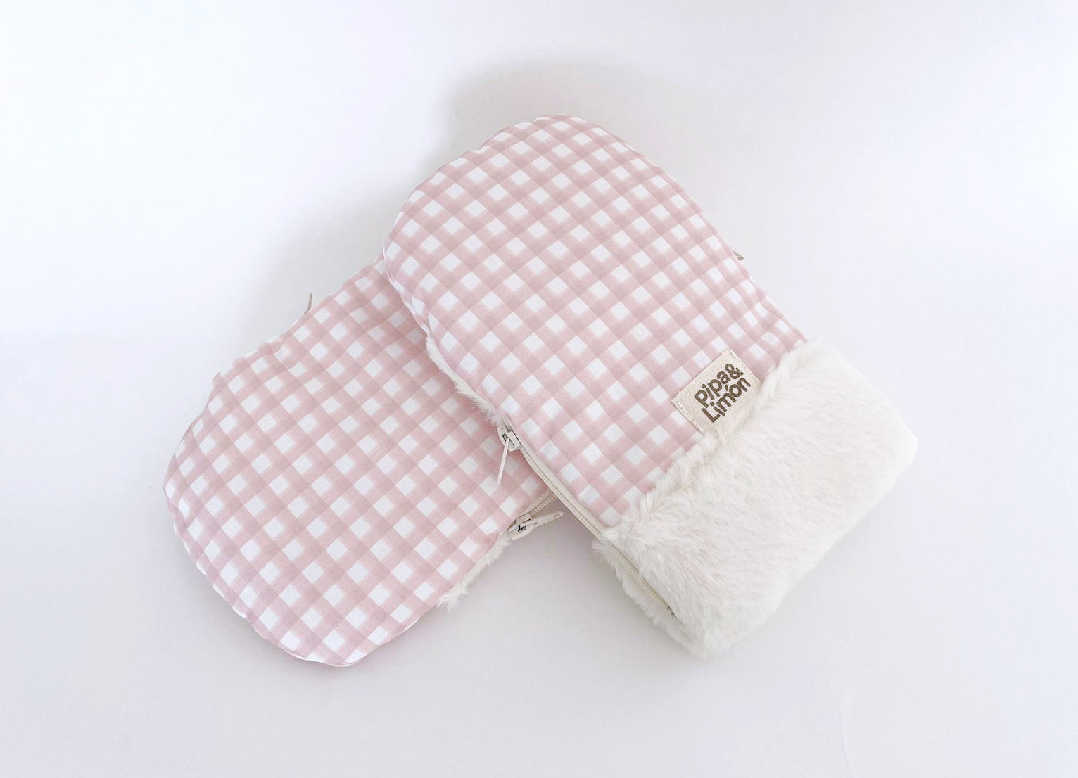 Manoplas carrito VICHY ROSA PETAL