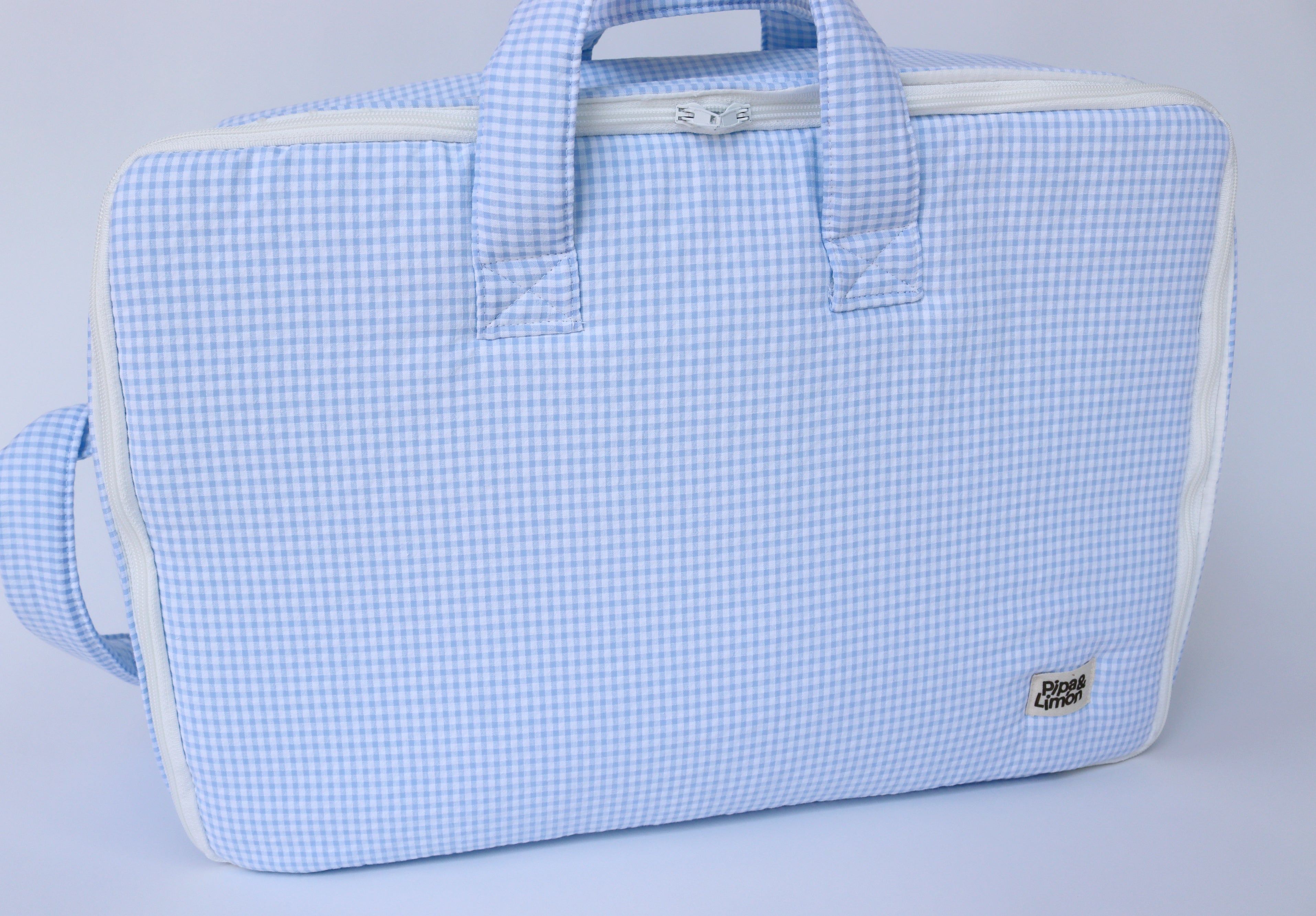 Maleta maternidad MINI VICHY AZUL