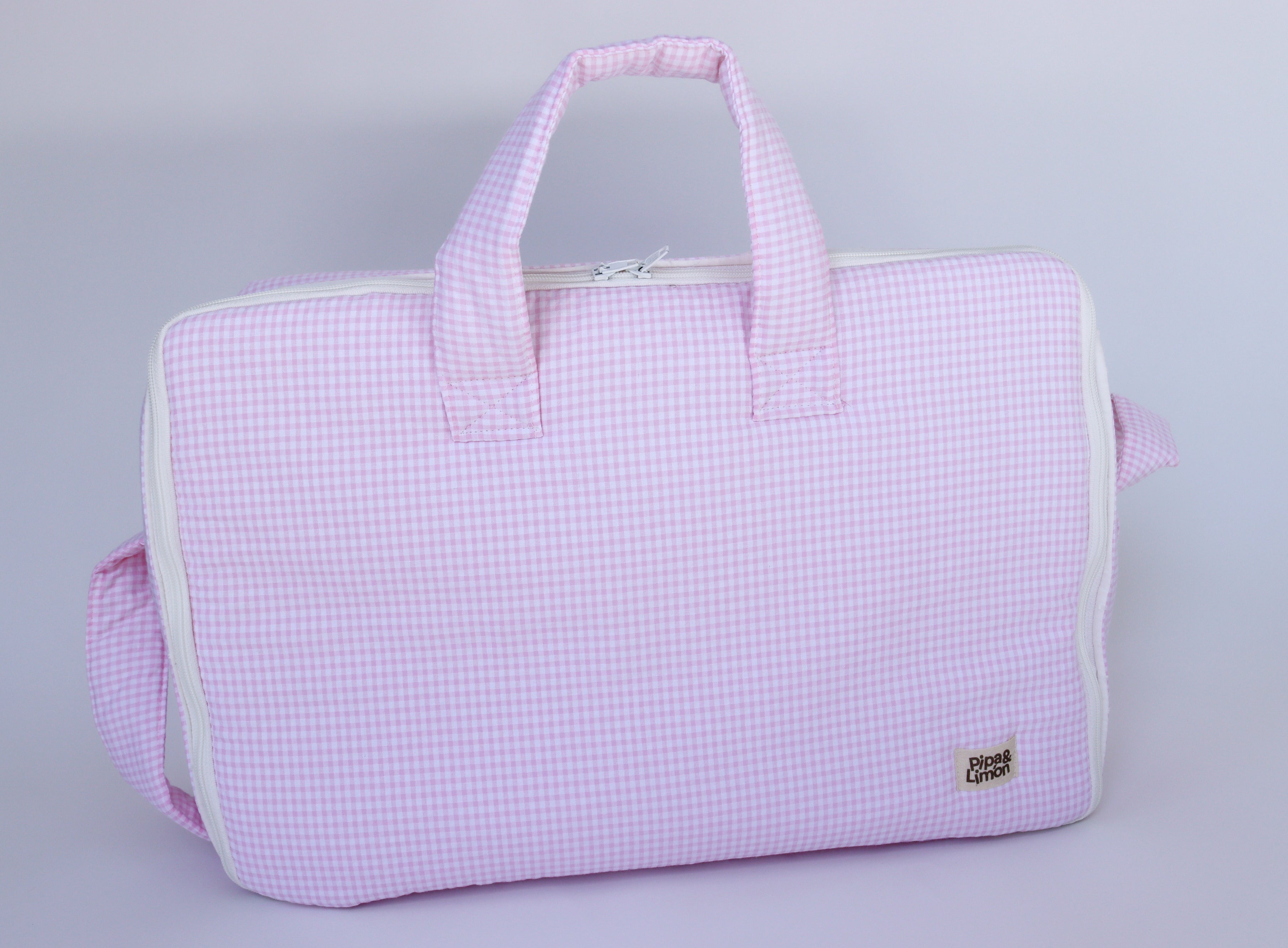 Maleta maternidad MINI VICHY ROSA