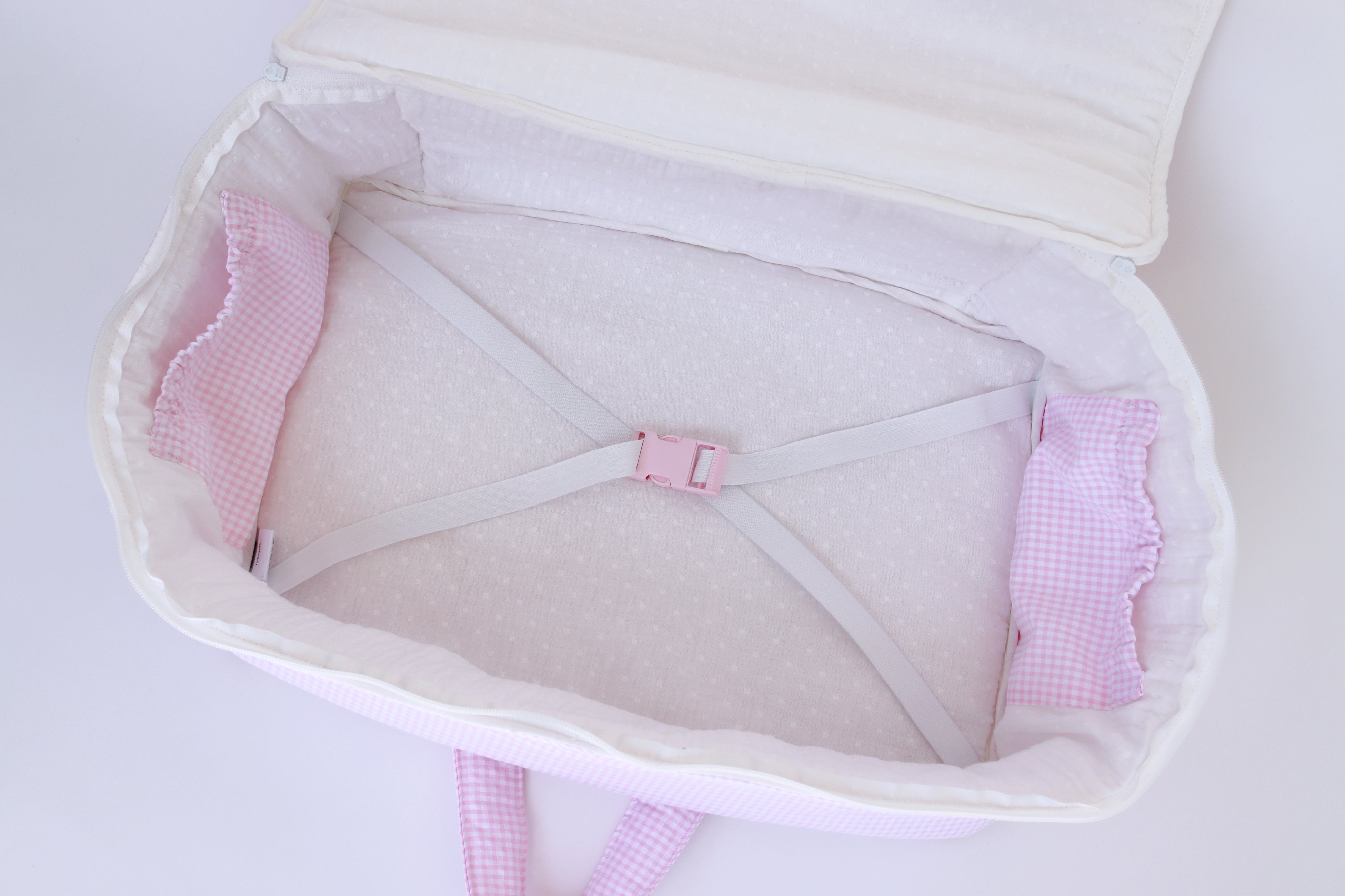 Maleta maternidad MINI VICHY ROSA