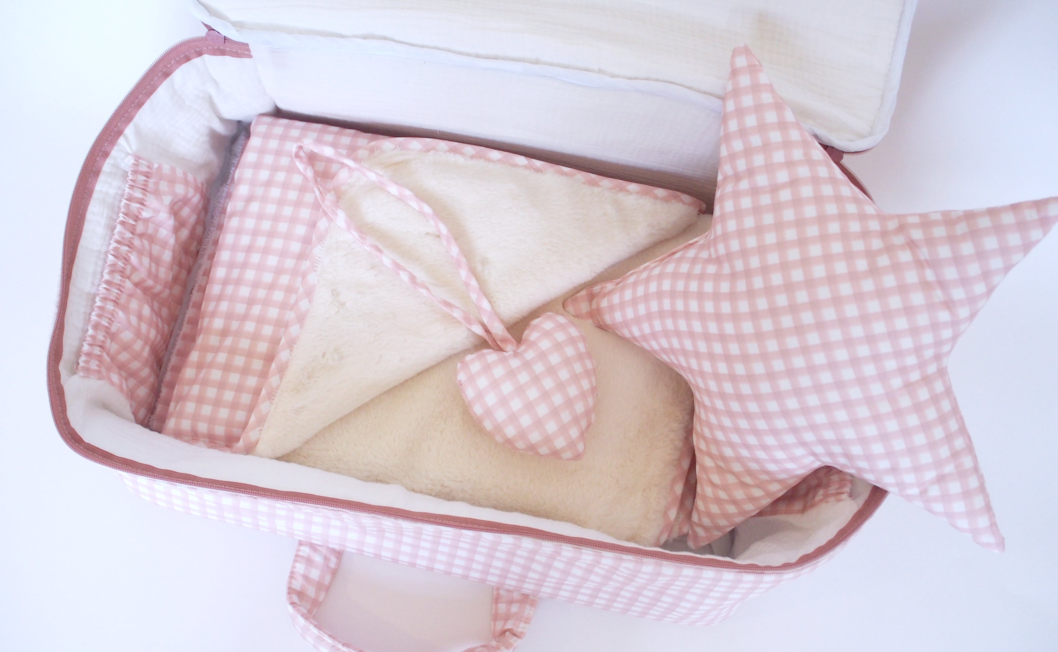 Maleta maternidad VICHY ROSA PETAL