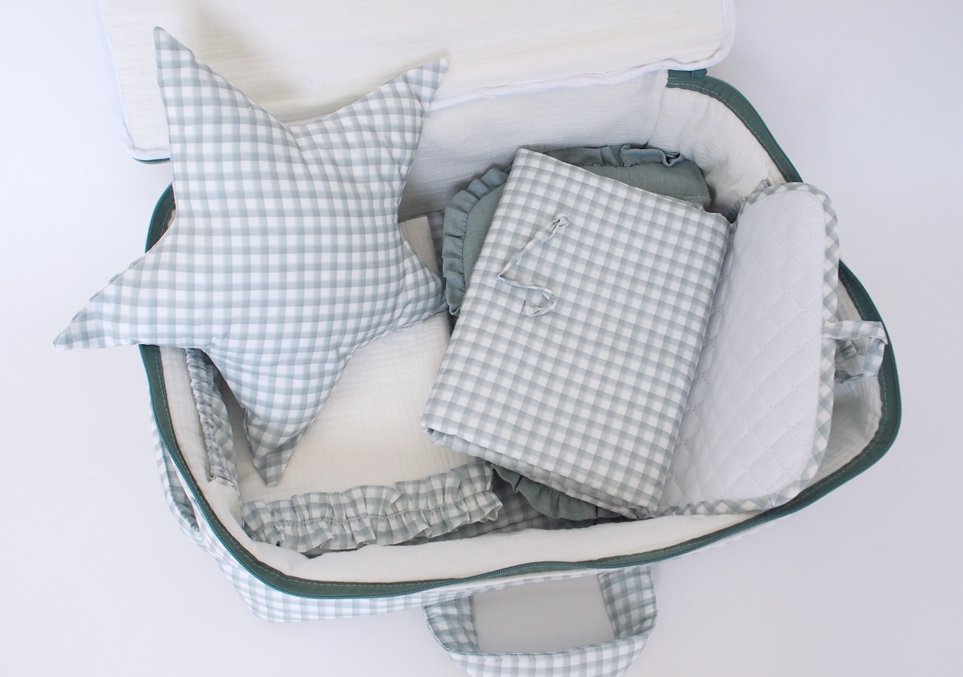 Maleta maternidad VICHY WASABI