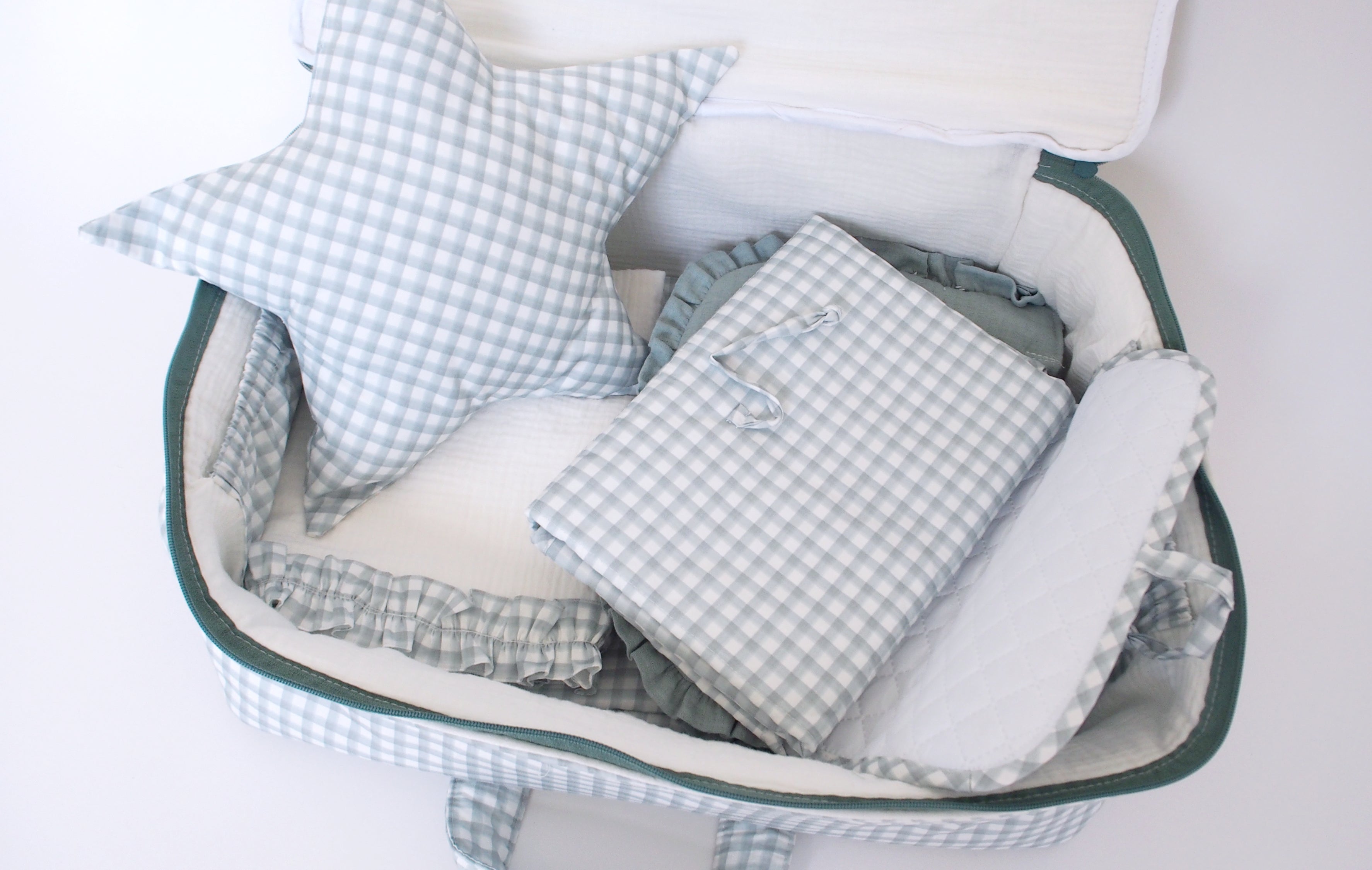 Maleta maternidad VICHY WASABI