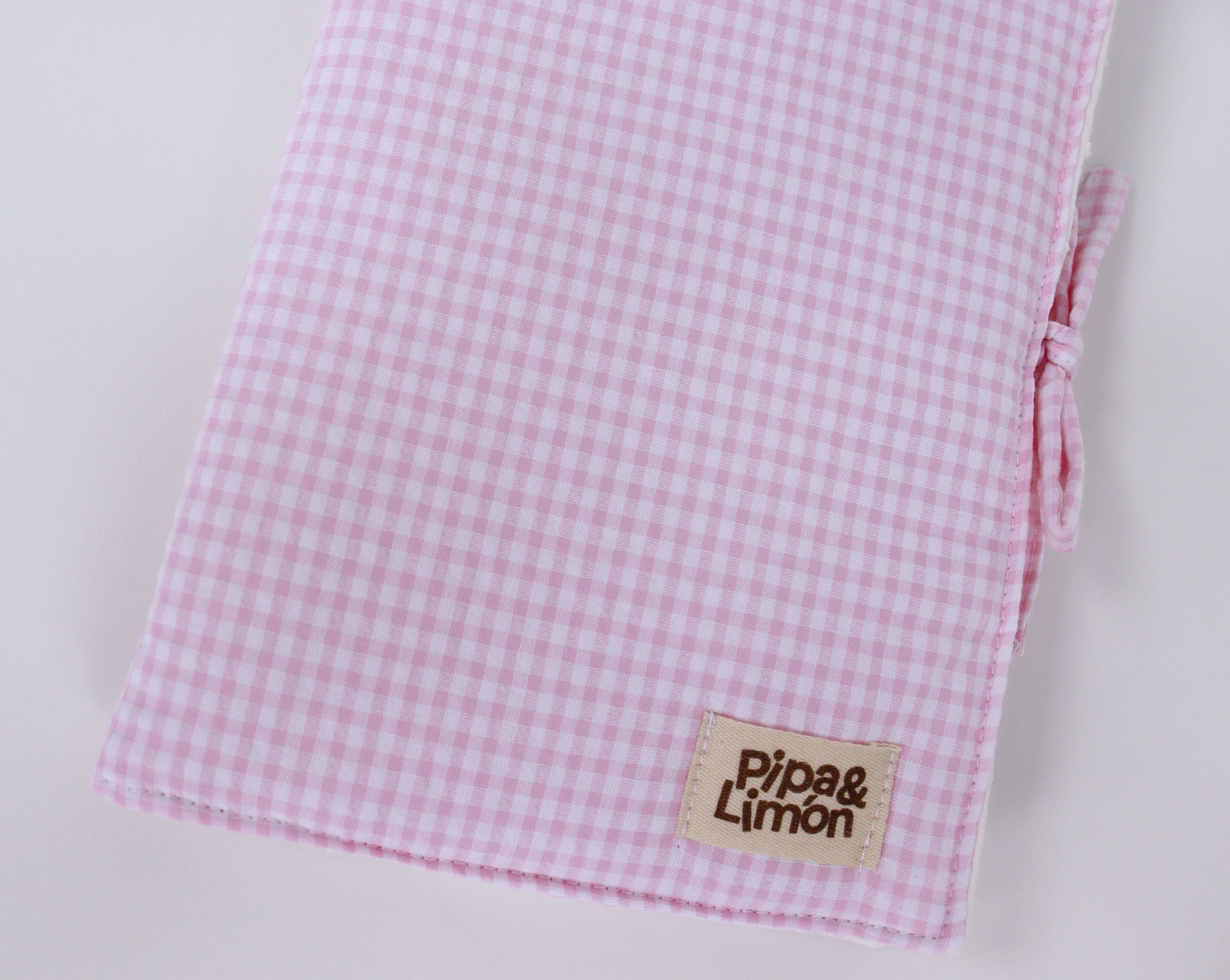 Porta pañales/toallitas MINI VICHY ROSA