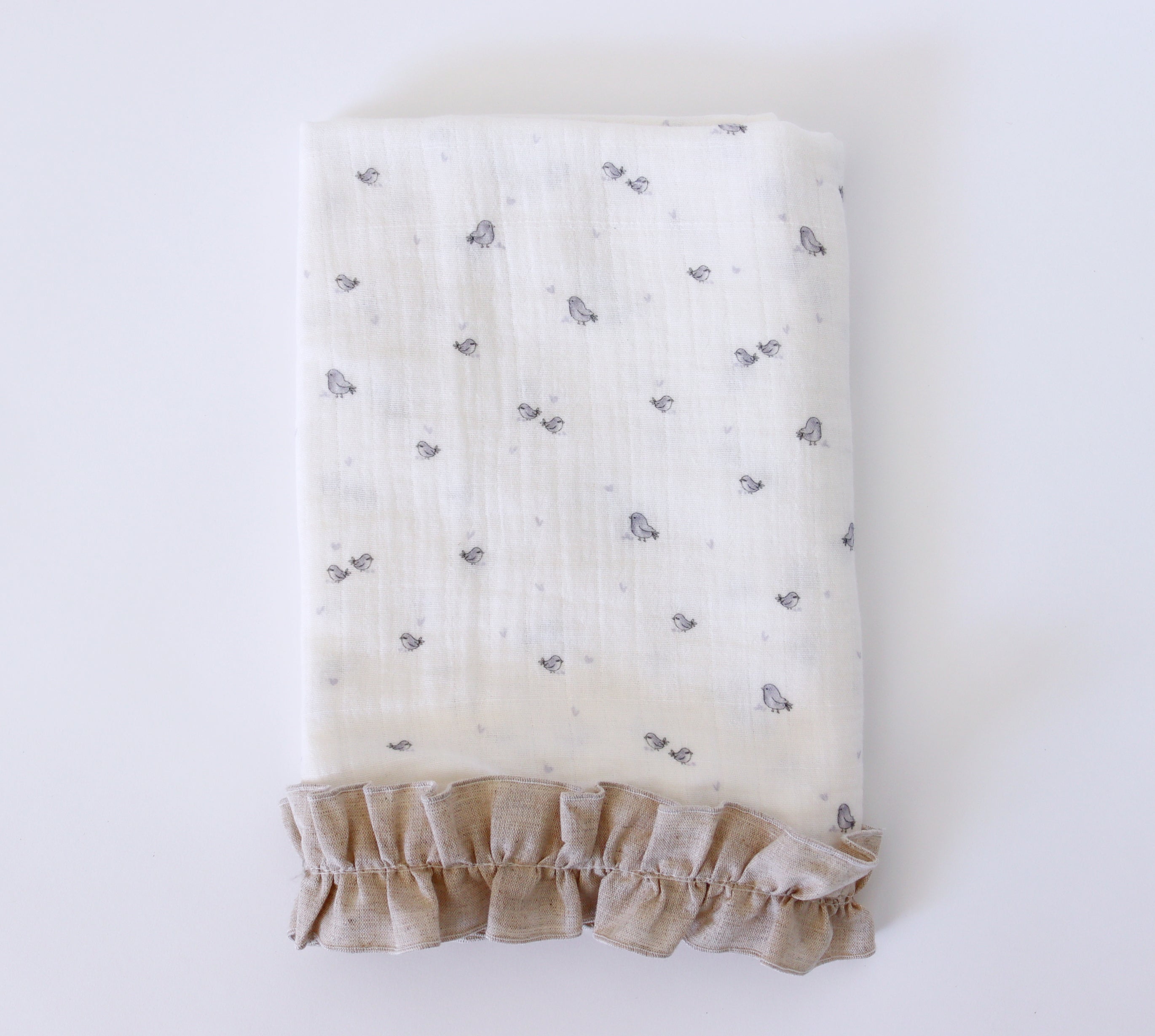 Sábana capazo BIRDS azul