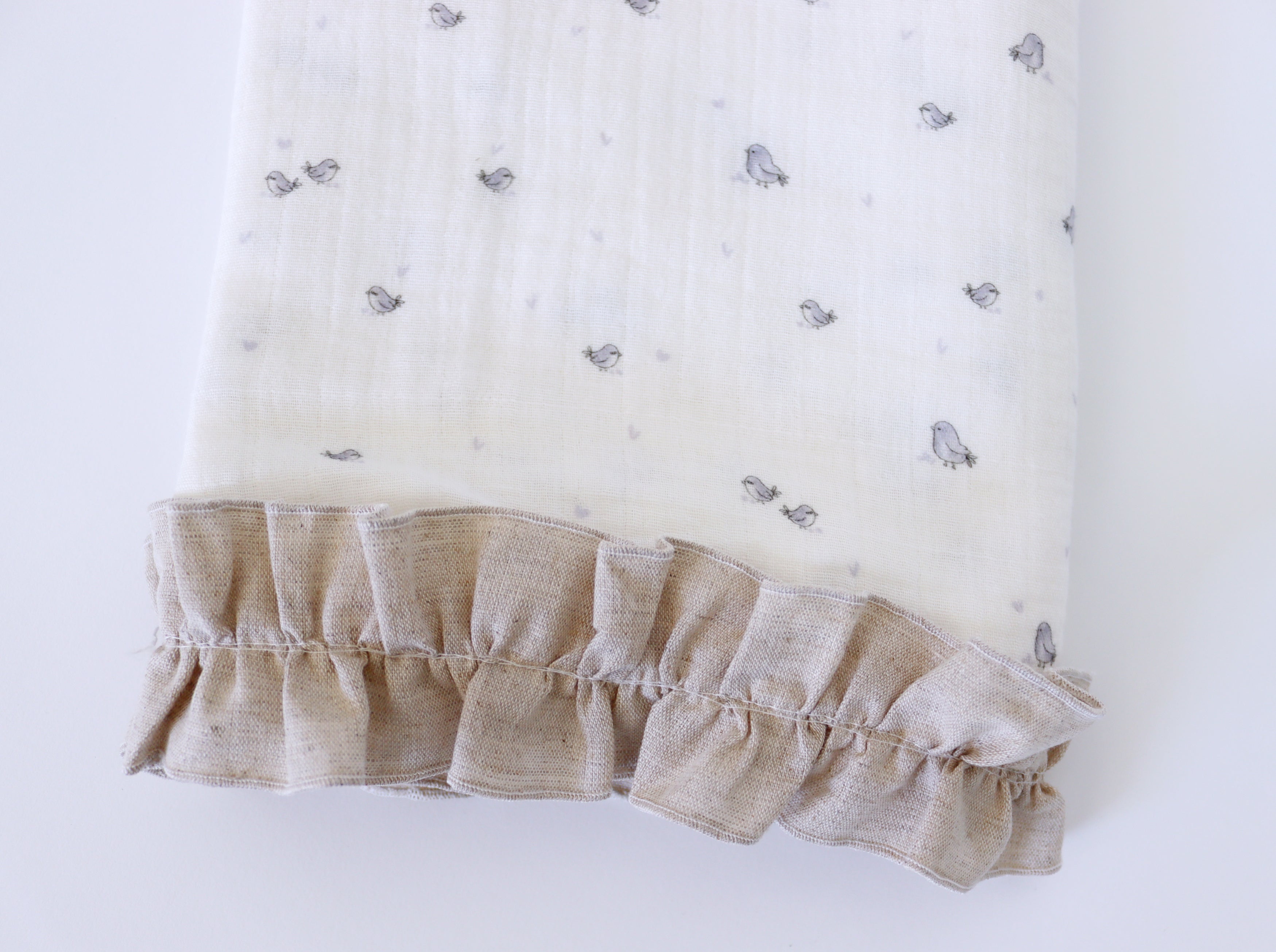 Sábana capazo BIRDS azul