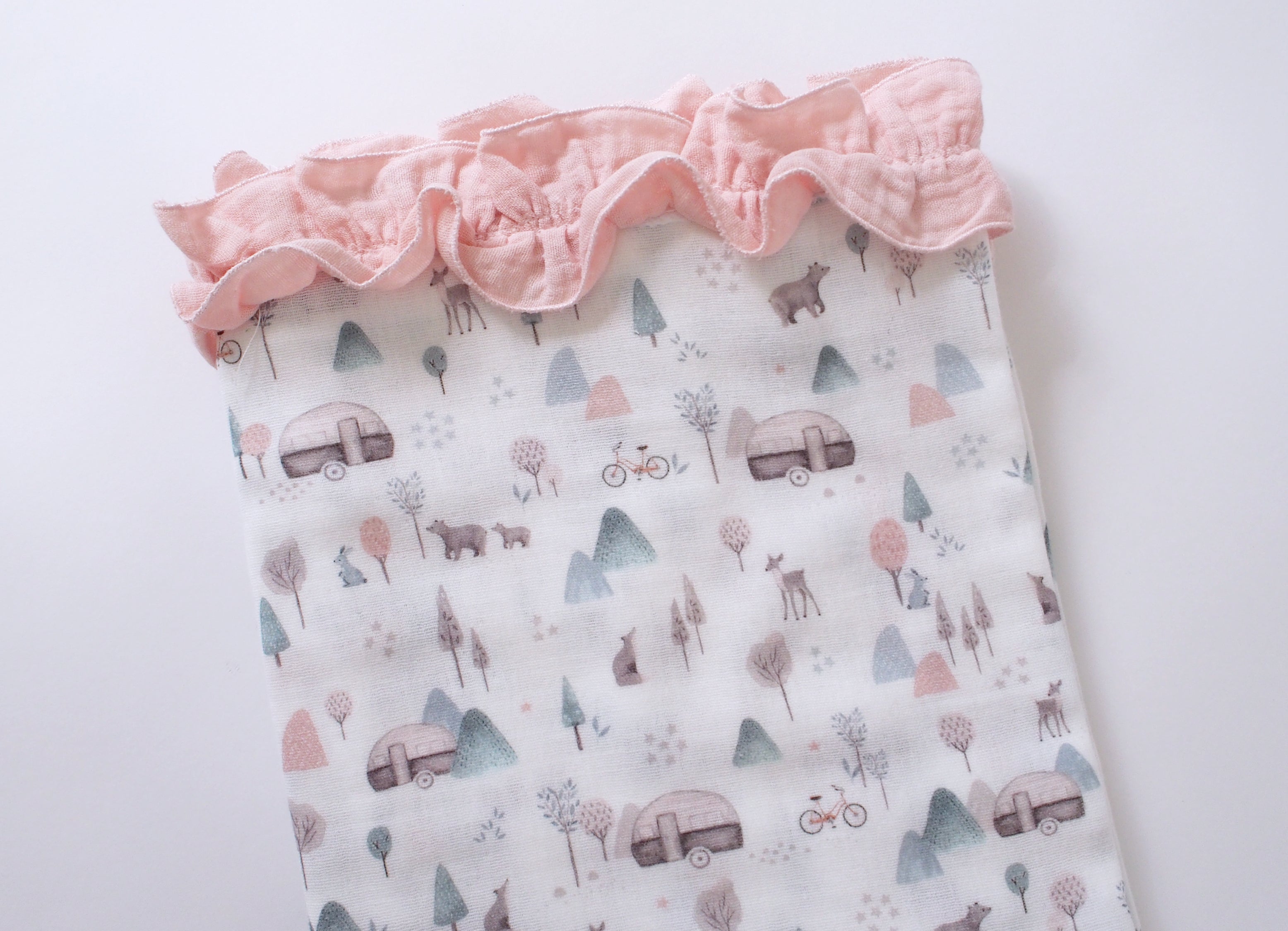 Sábana capazo FOREST rosa