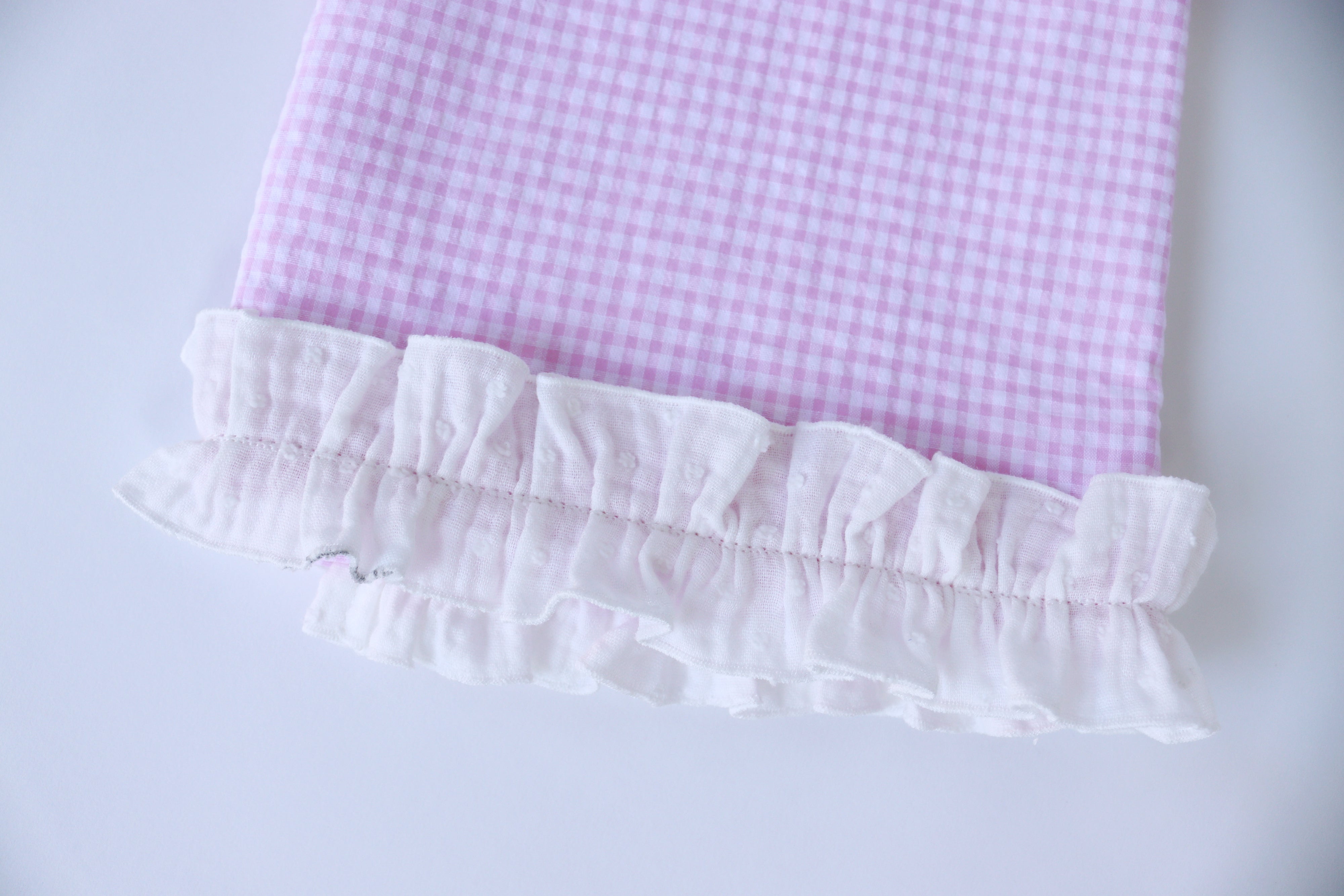 Sábana capazo MINI VICHY ROSA