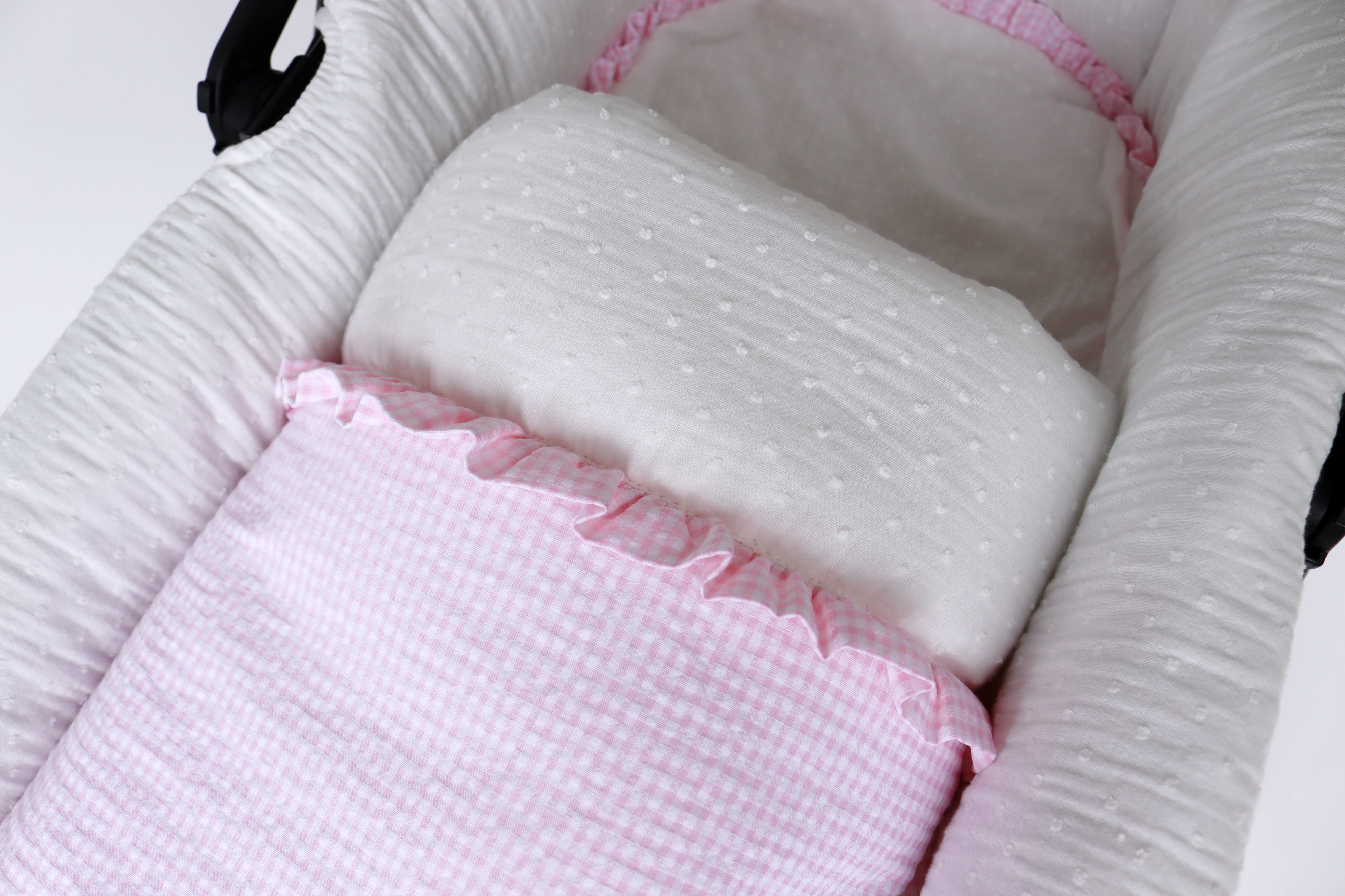 Saco entretiempo MINI VICHY ROSA