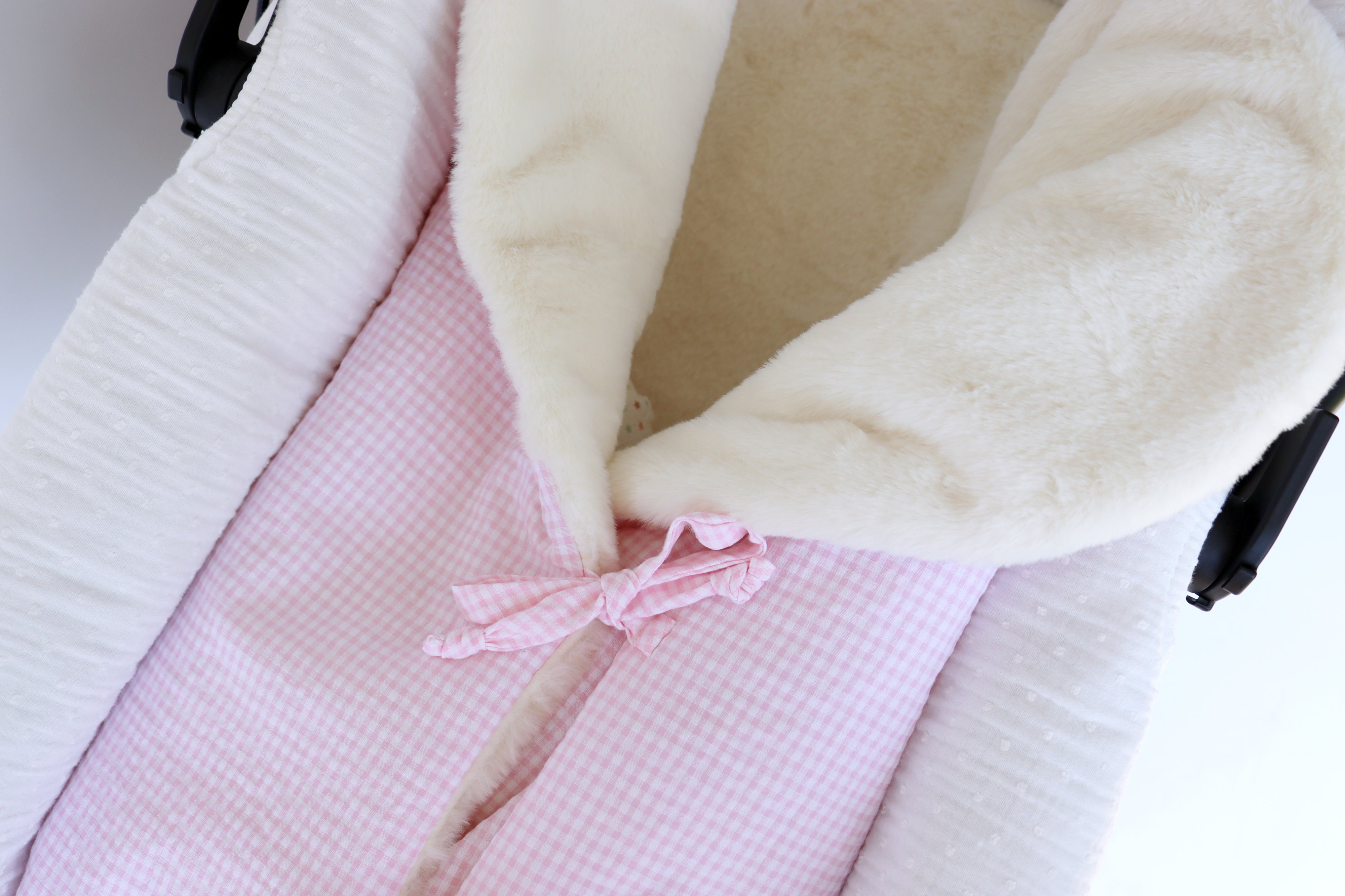 Saco polar MINI VICHY ROSA