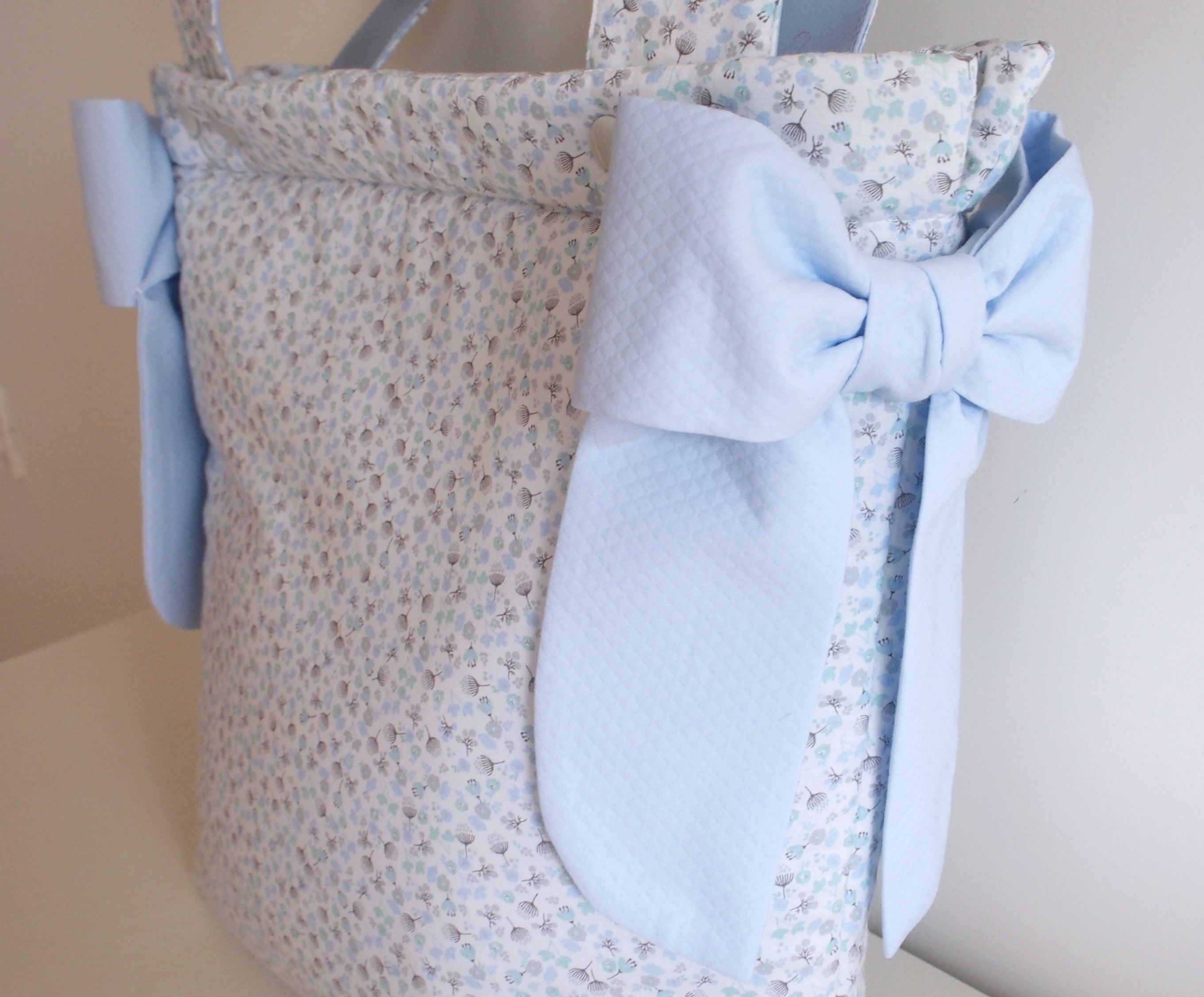 Bolsa panera BLUE flores