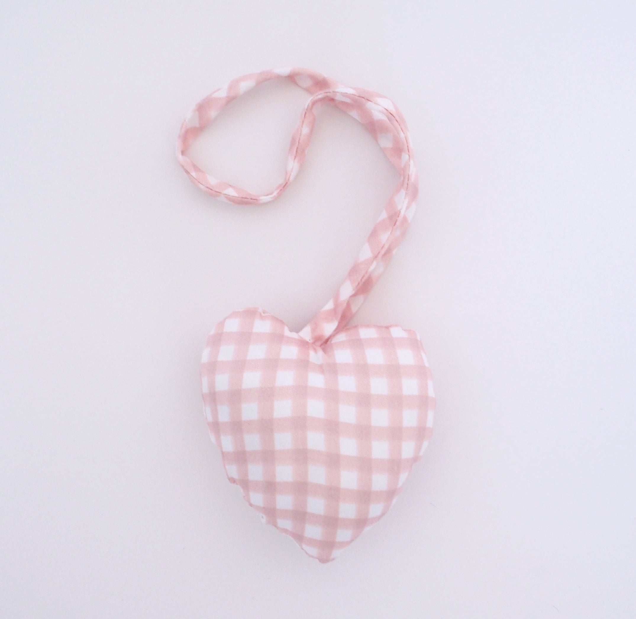 Colgante corazón VICHY ROSA PETAL