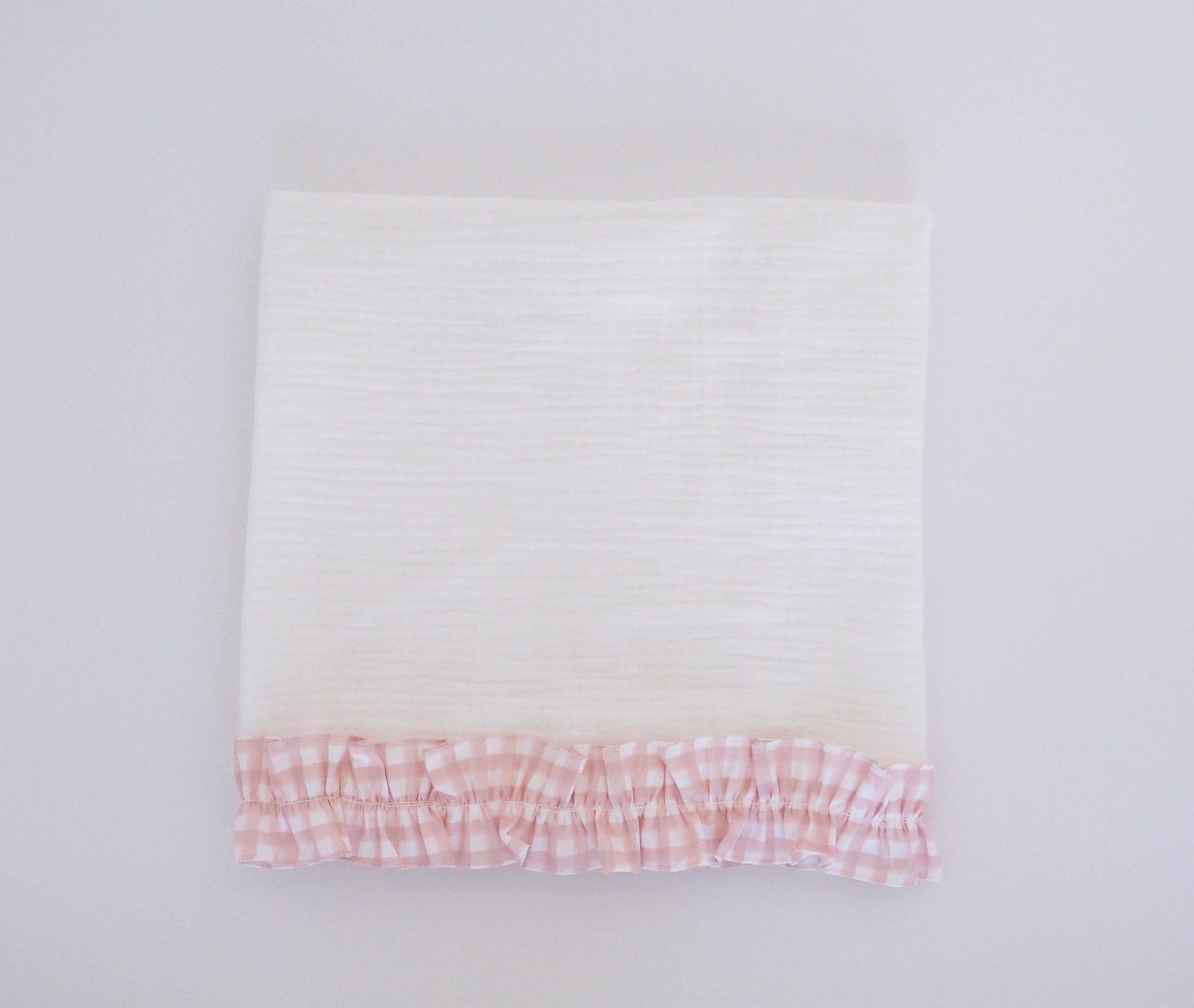 Sábana capazo volante VICHY ROSA PETAL