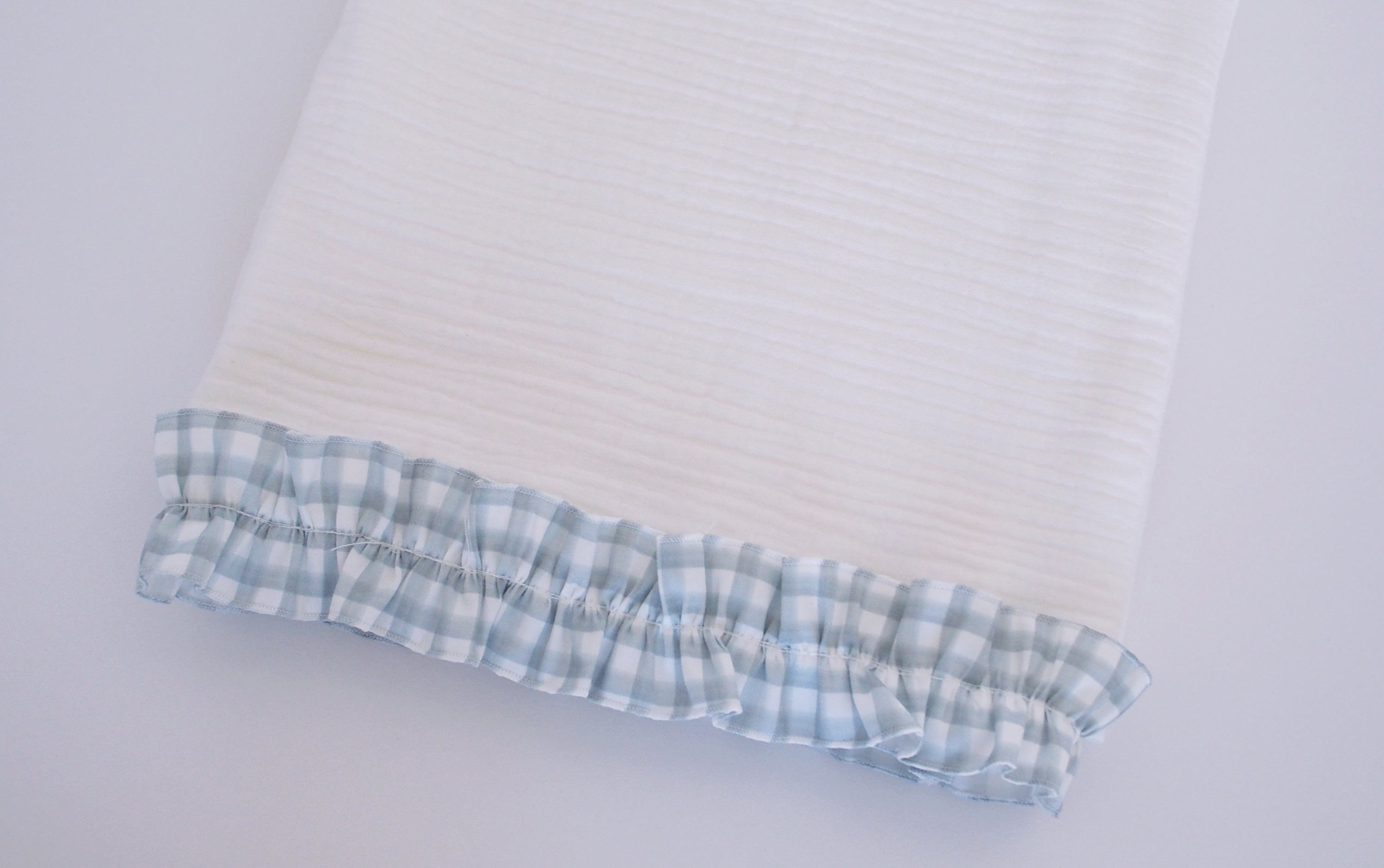 Sábana capazo volante VICHY WASABI