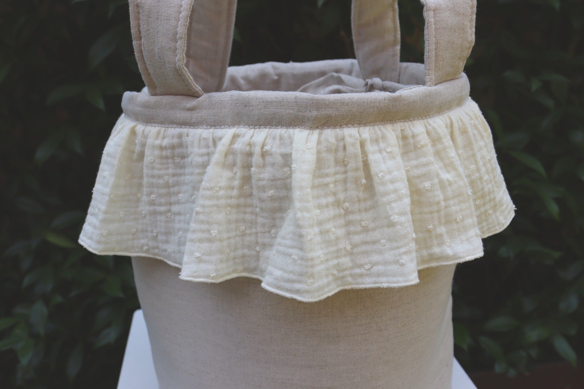 Bucket bag PLUMETI BEIGE/LINO