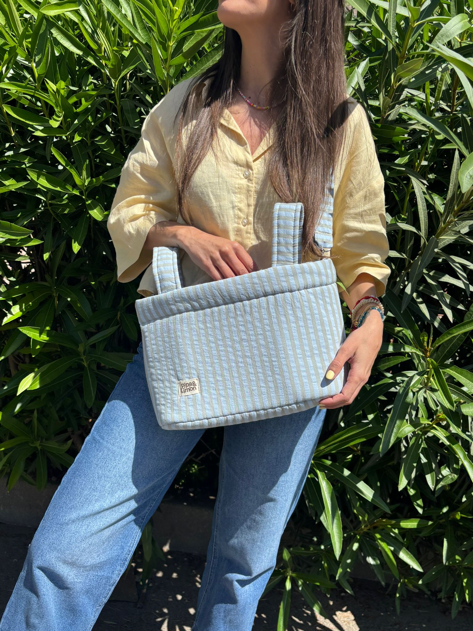 Mini bag MILKY BLUE/MATCHA