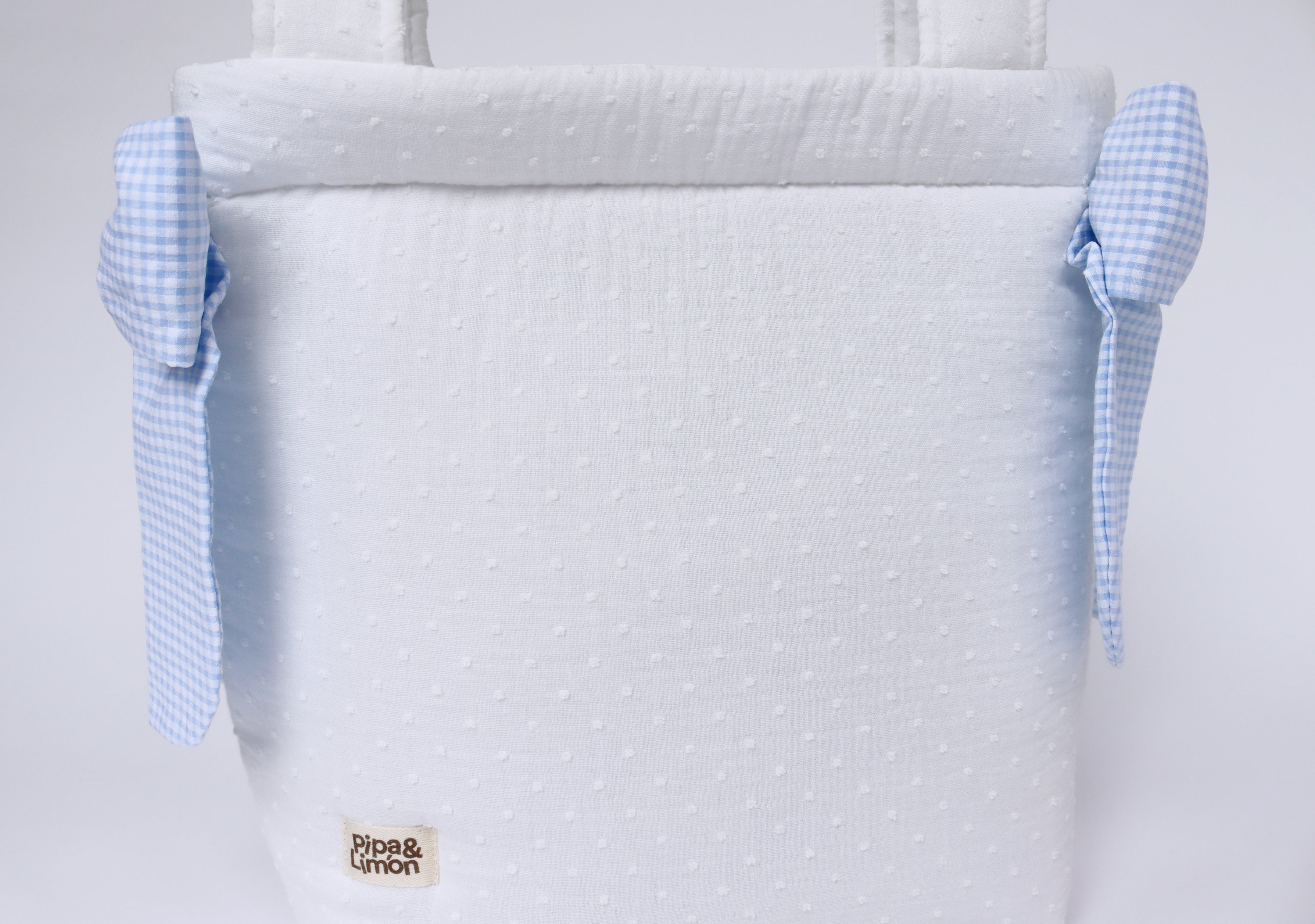 Bolsa panera MINI VICHY AZUL plumeti