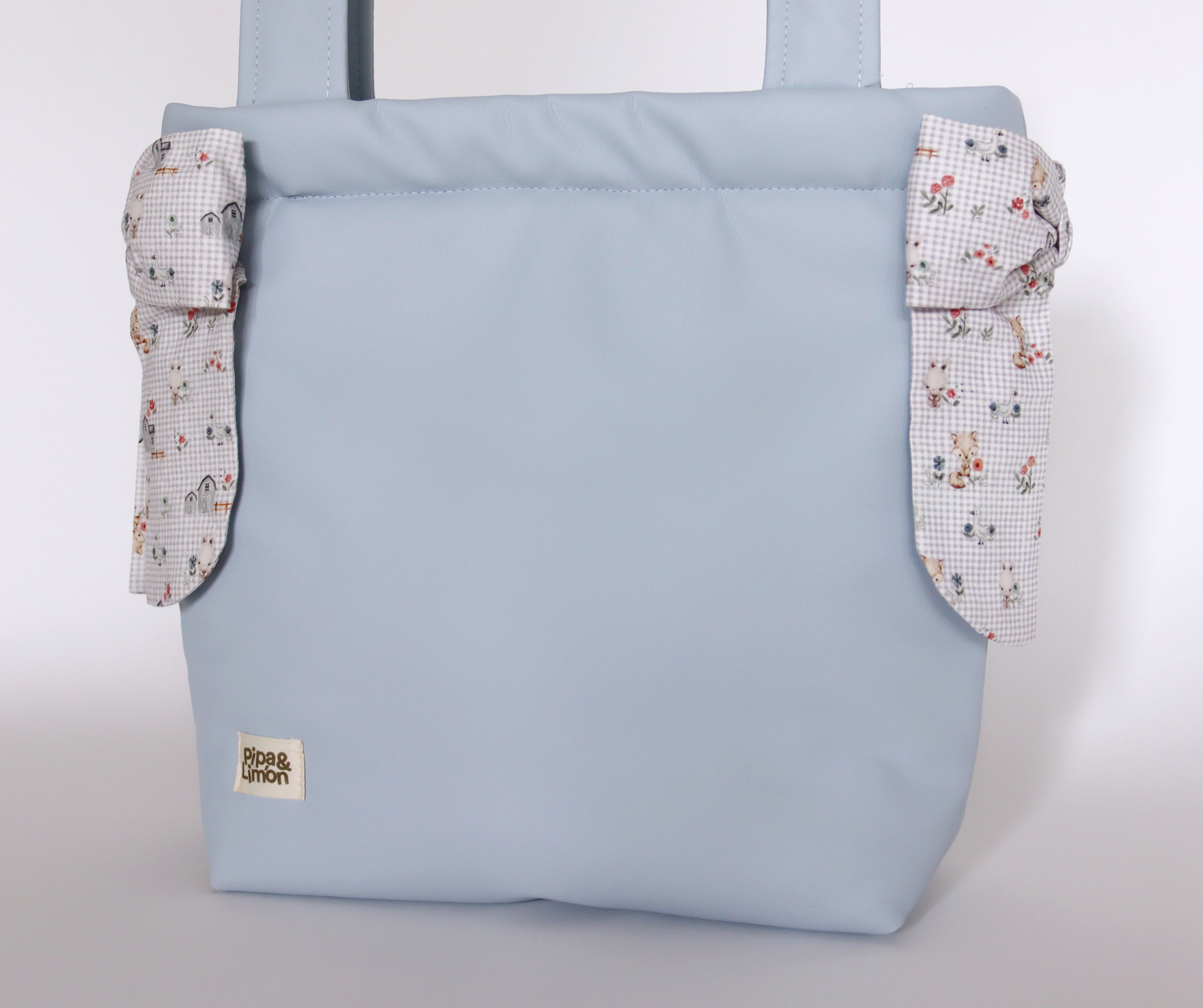 Bolsa panera TADEO polipiel azul