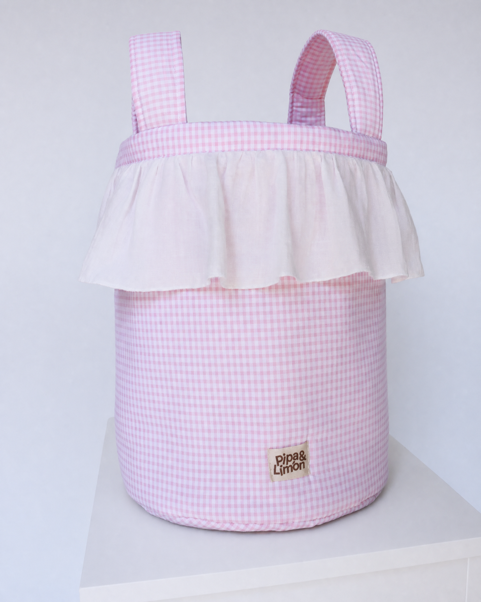 Bucket bag MINI VICHY ROSA