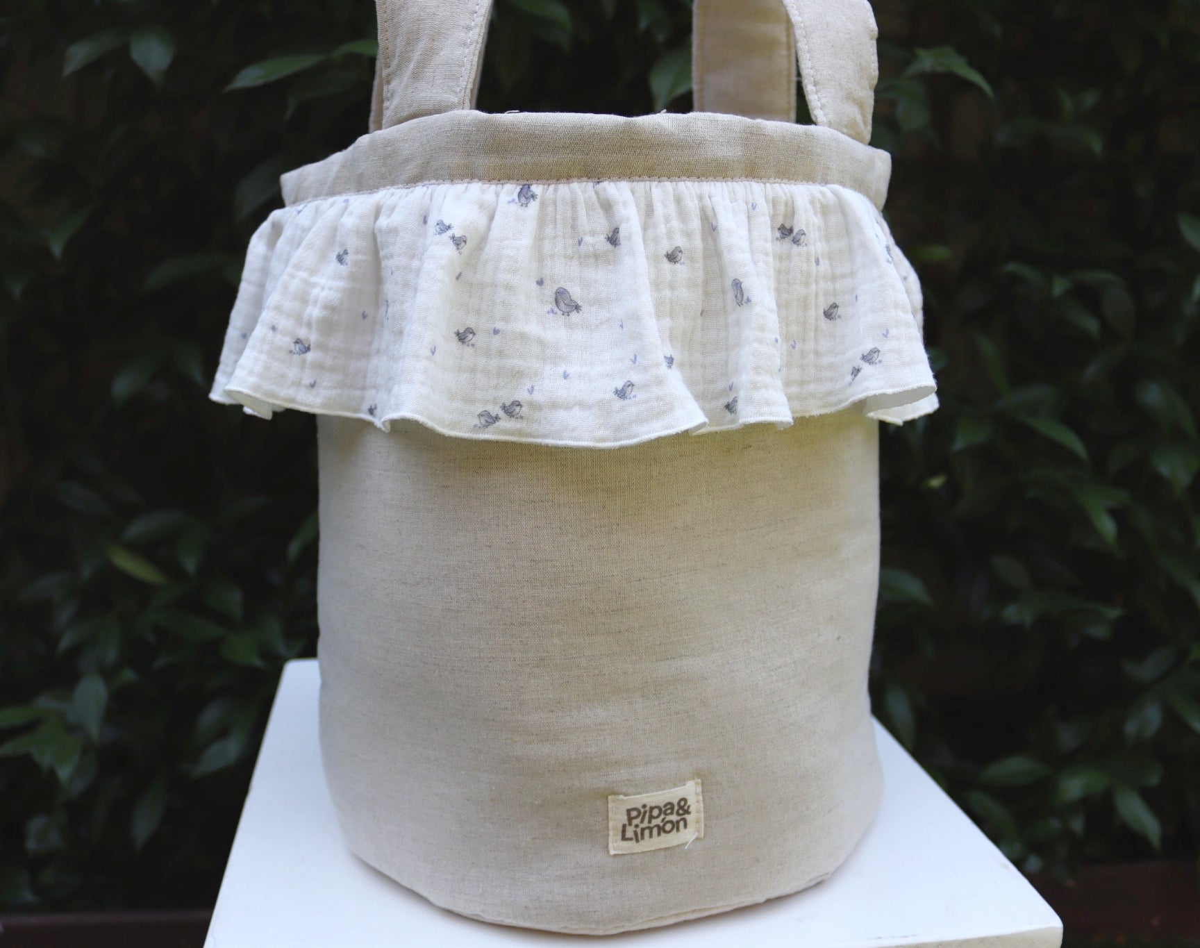 Bucket bag BIRDS AZUL