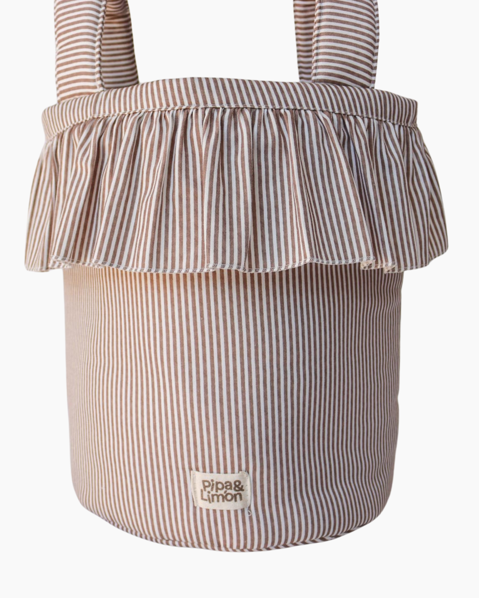 Bucket bag CHOCOLATE SRTIPES