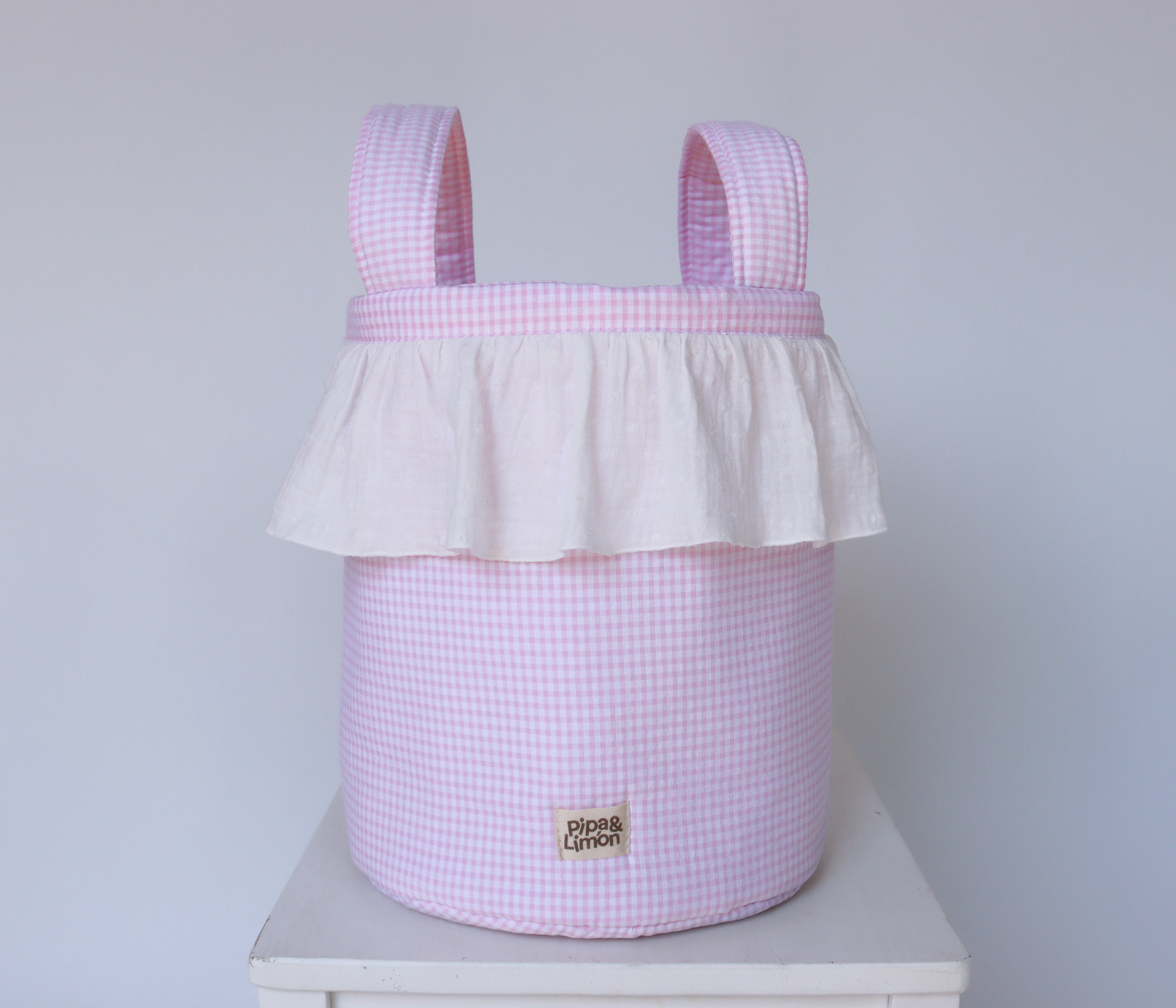 Bucket bag MINI VICHY ROSA