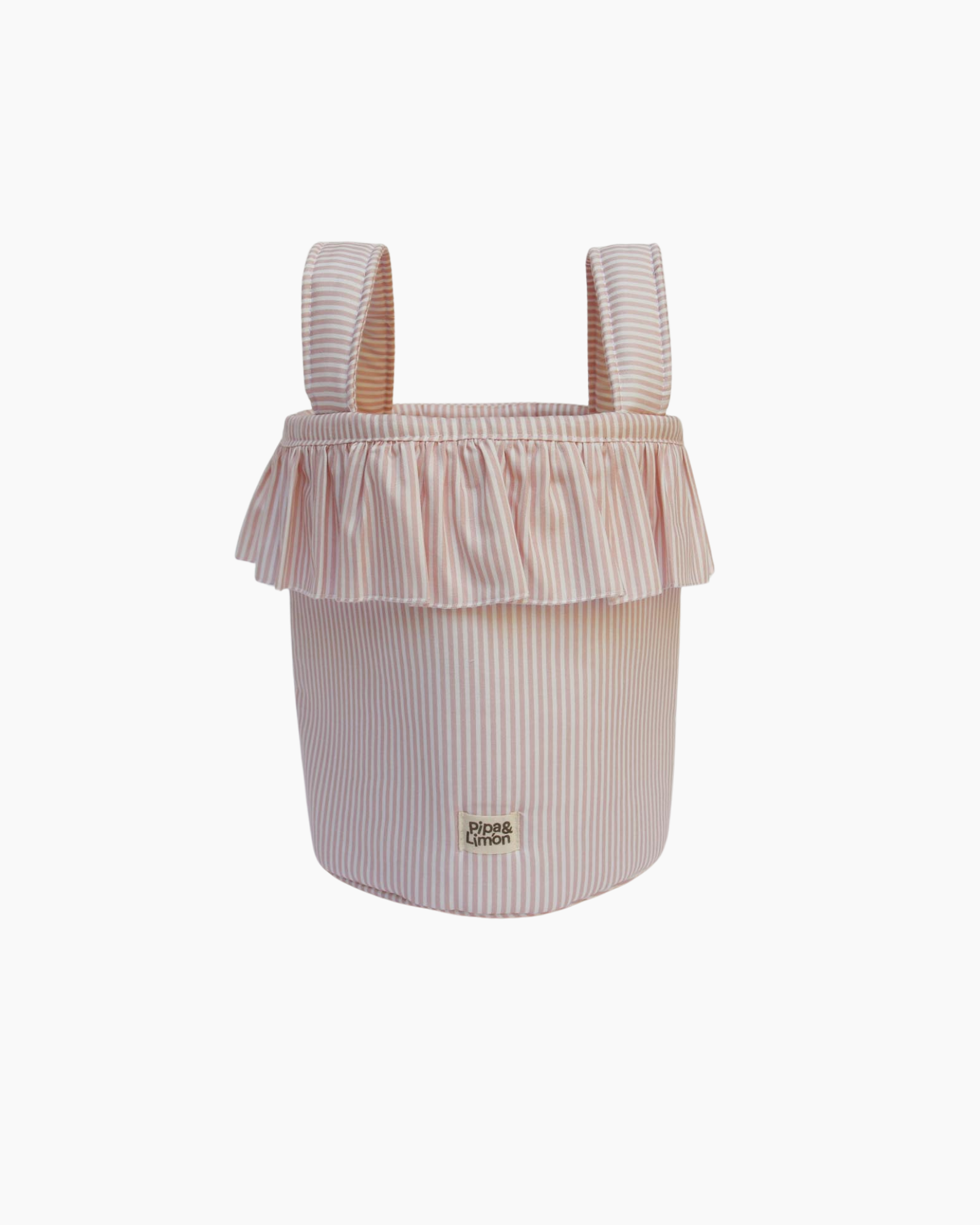 Bucket bag PETAL PINK STRIPES