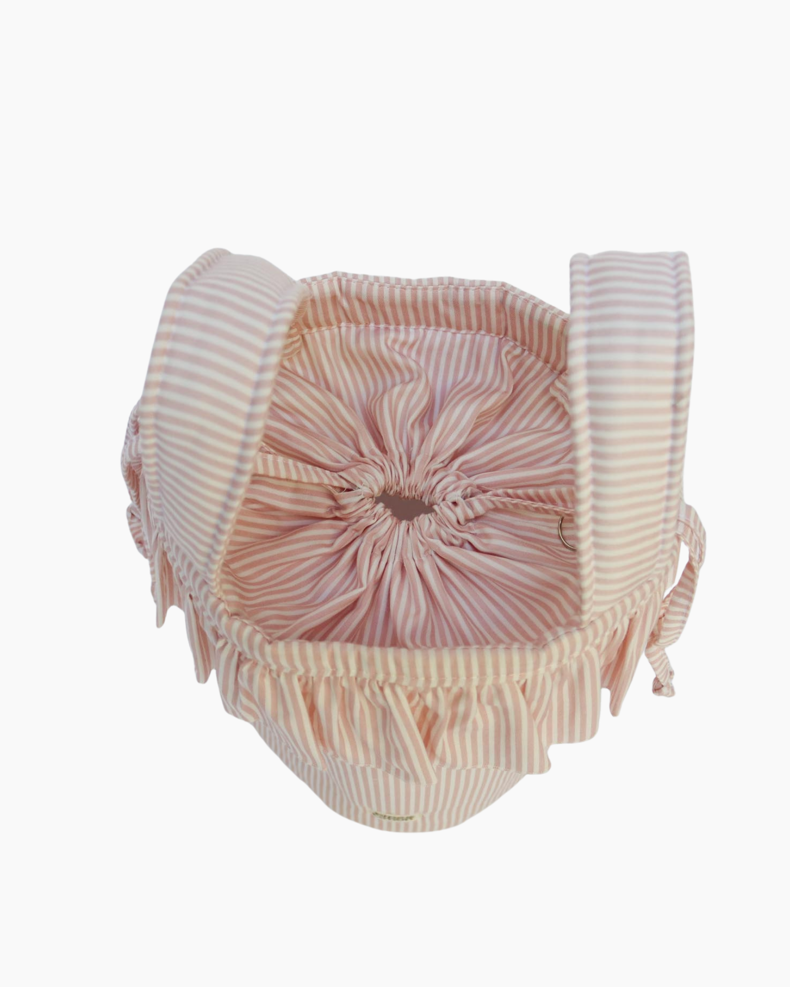 Bucket bag PETAL PINK STRIPES