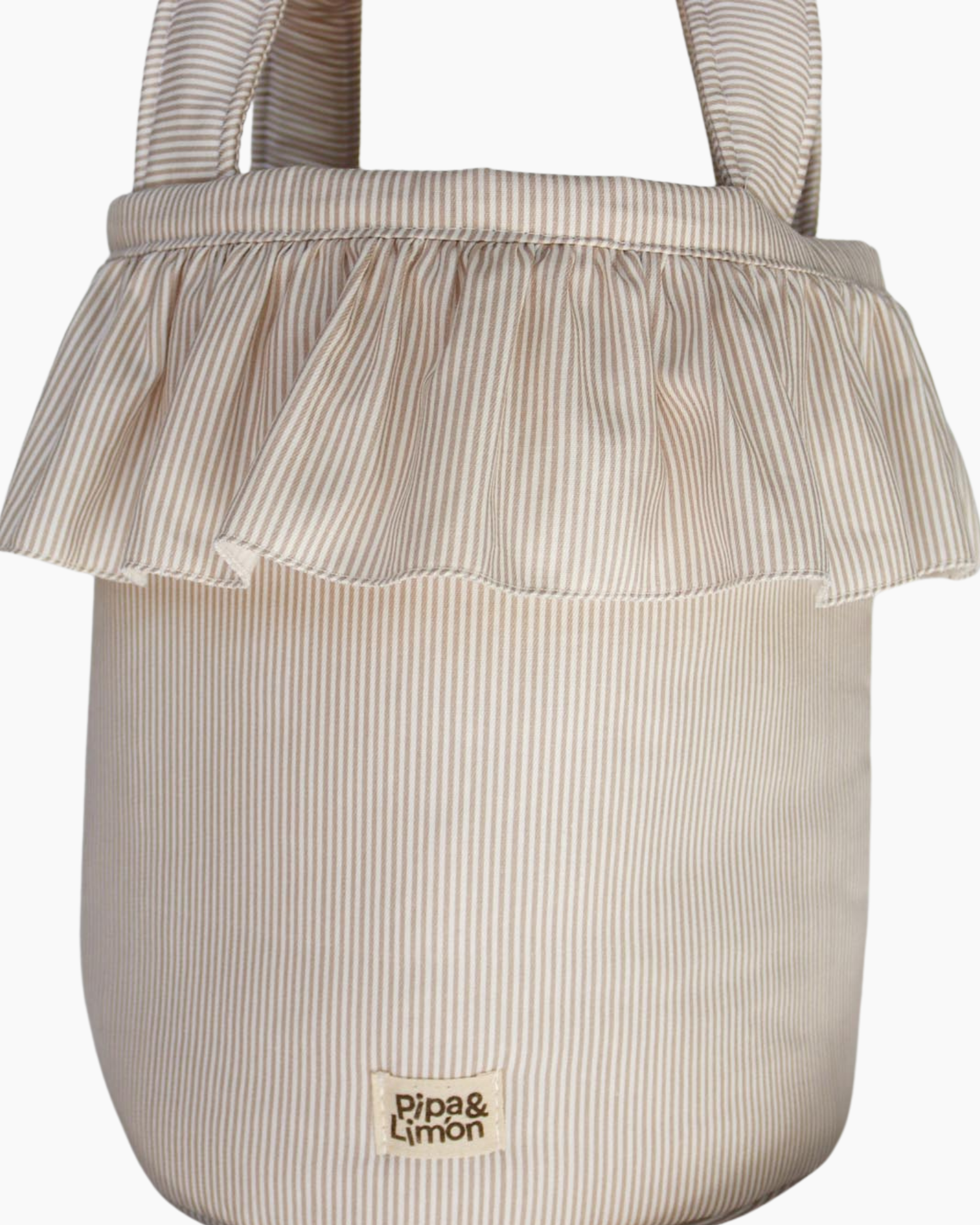 Bucket bag TAUPE STRIPES