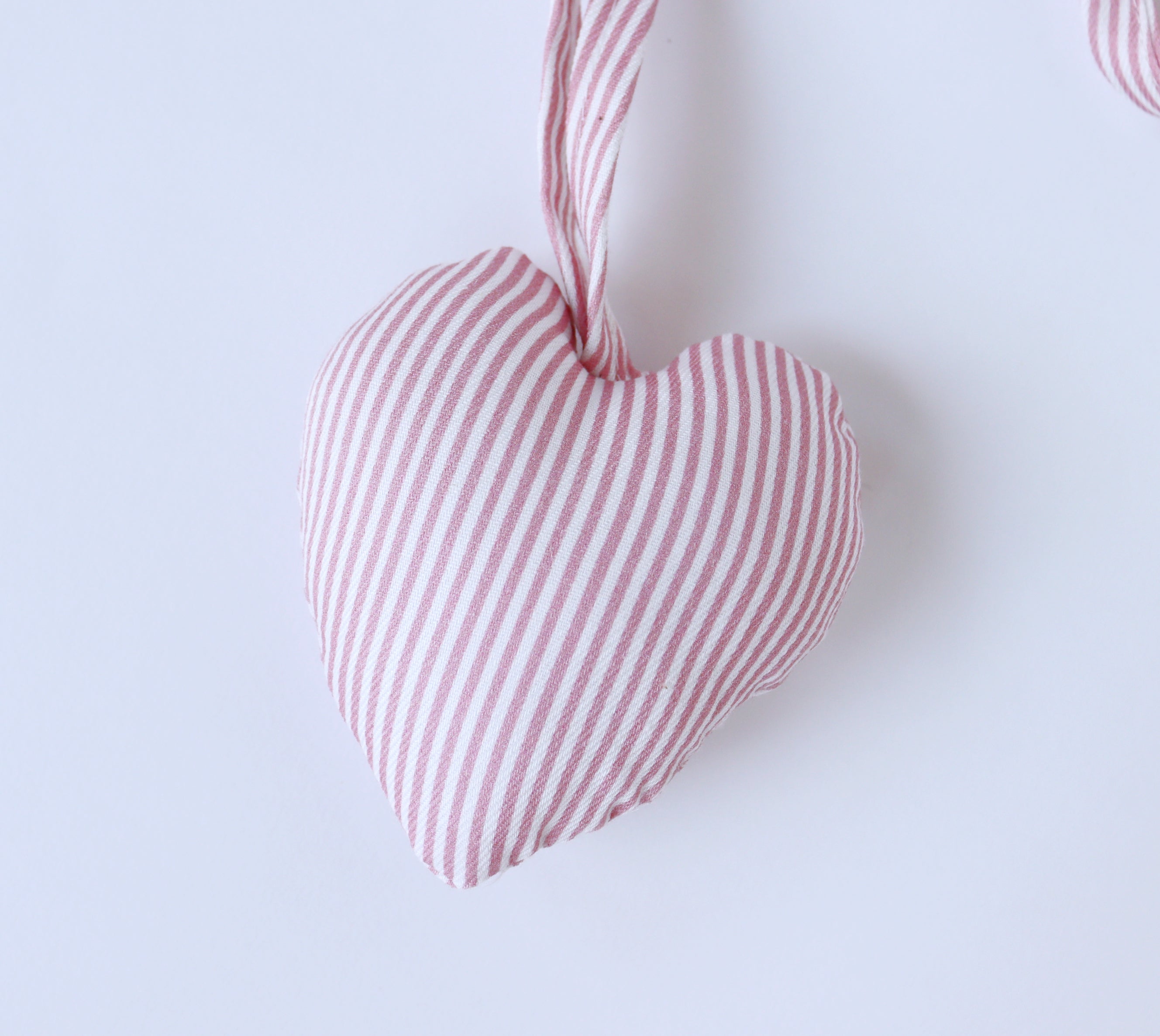 Colgante corazón PINK STRIPES