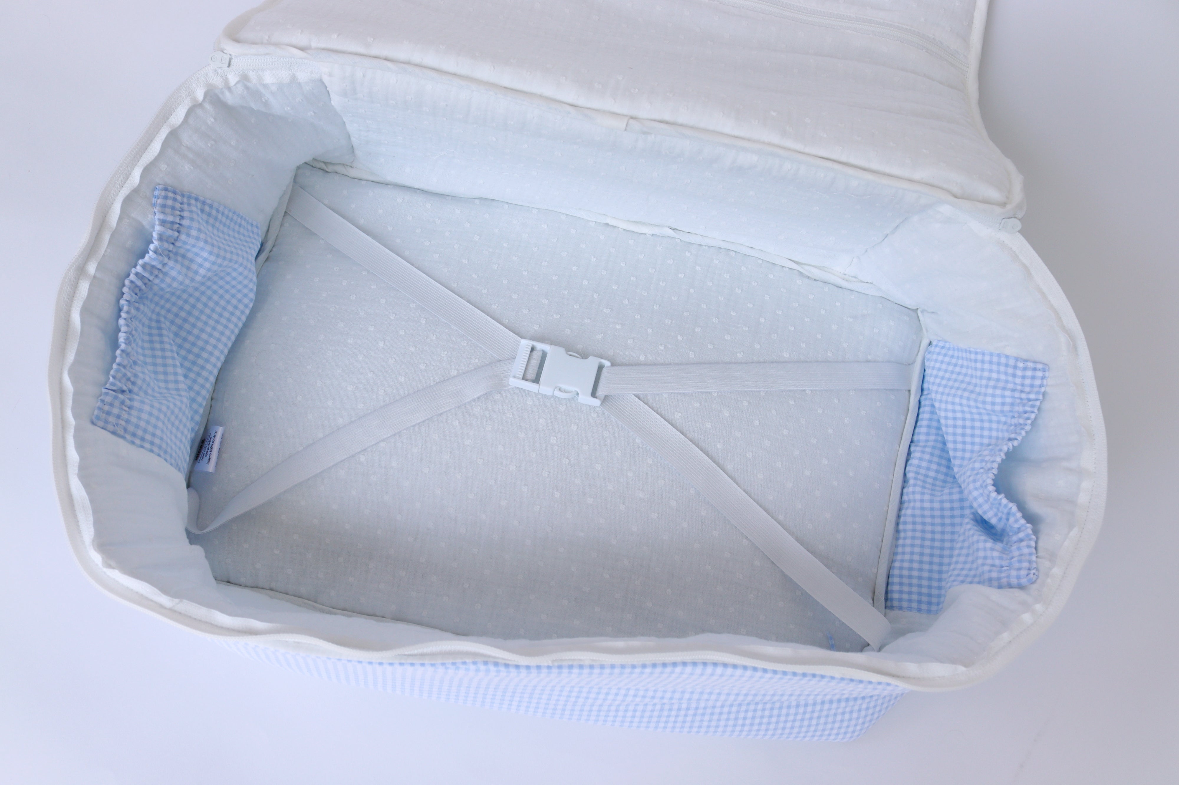 Maleta maternidad MINI VICHY AZUL