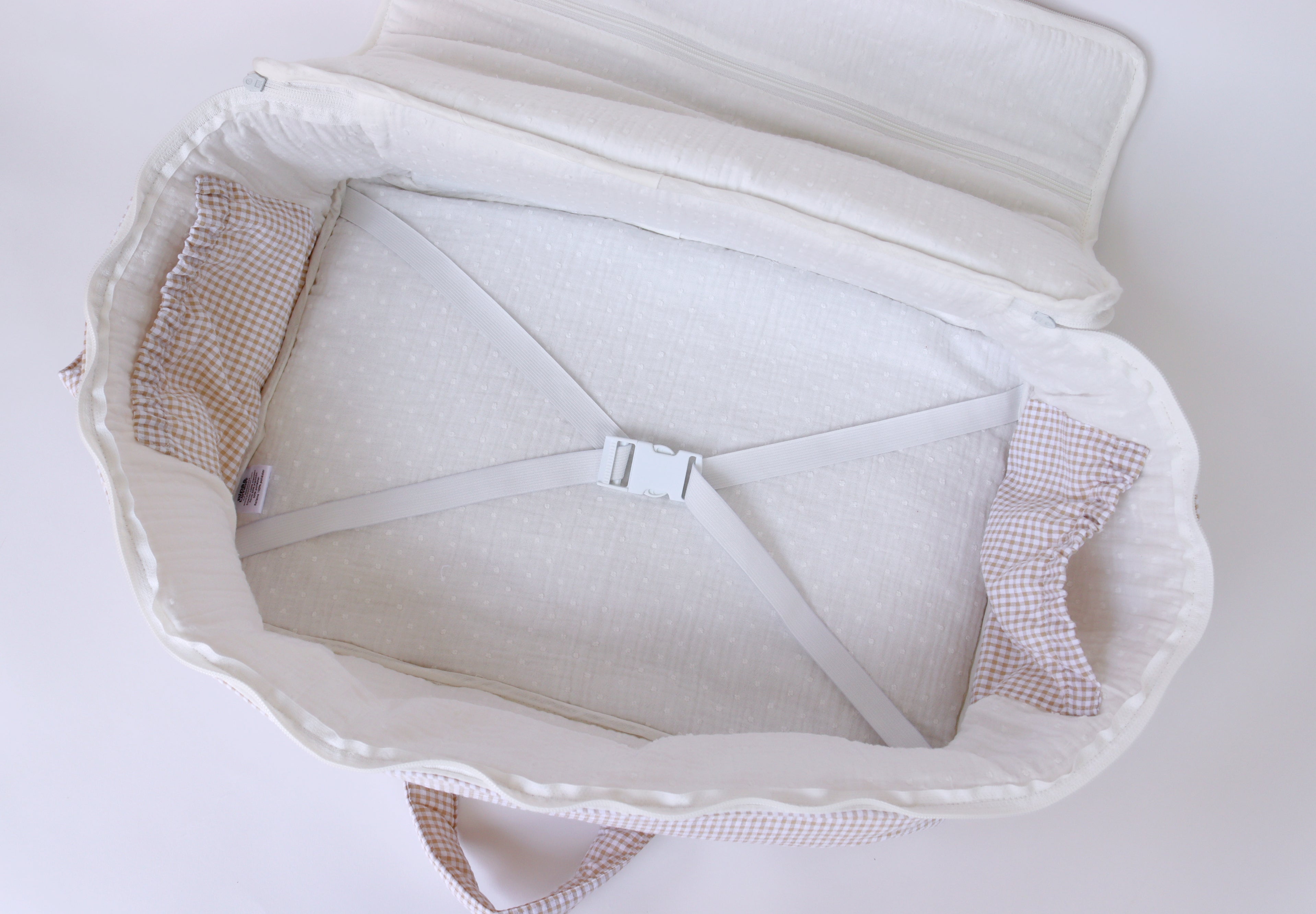 Maleta maternidad MINI VICHY BEIGE