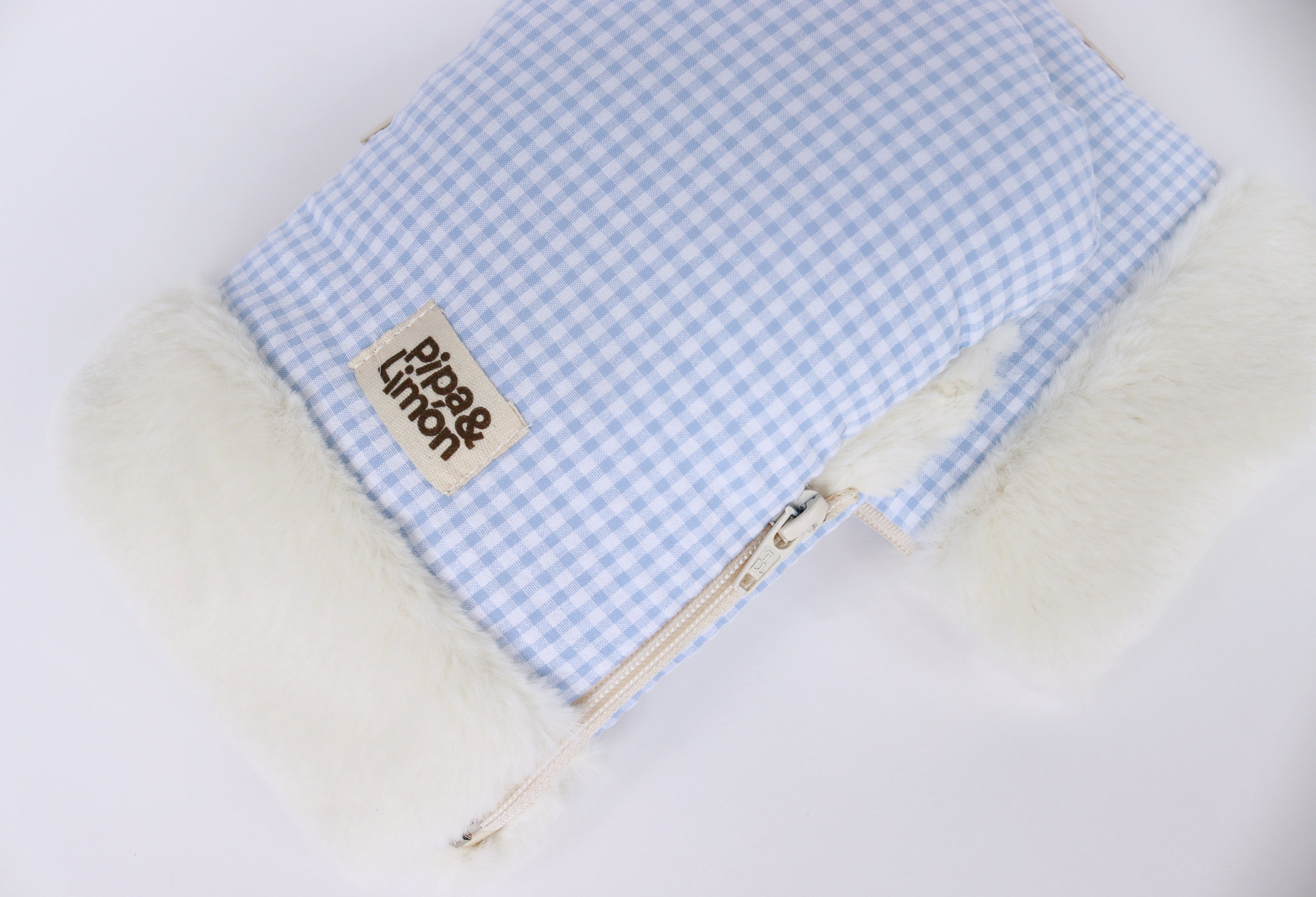 Manoplas carrito MINI VICHY AZUL