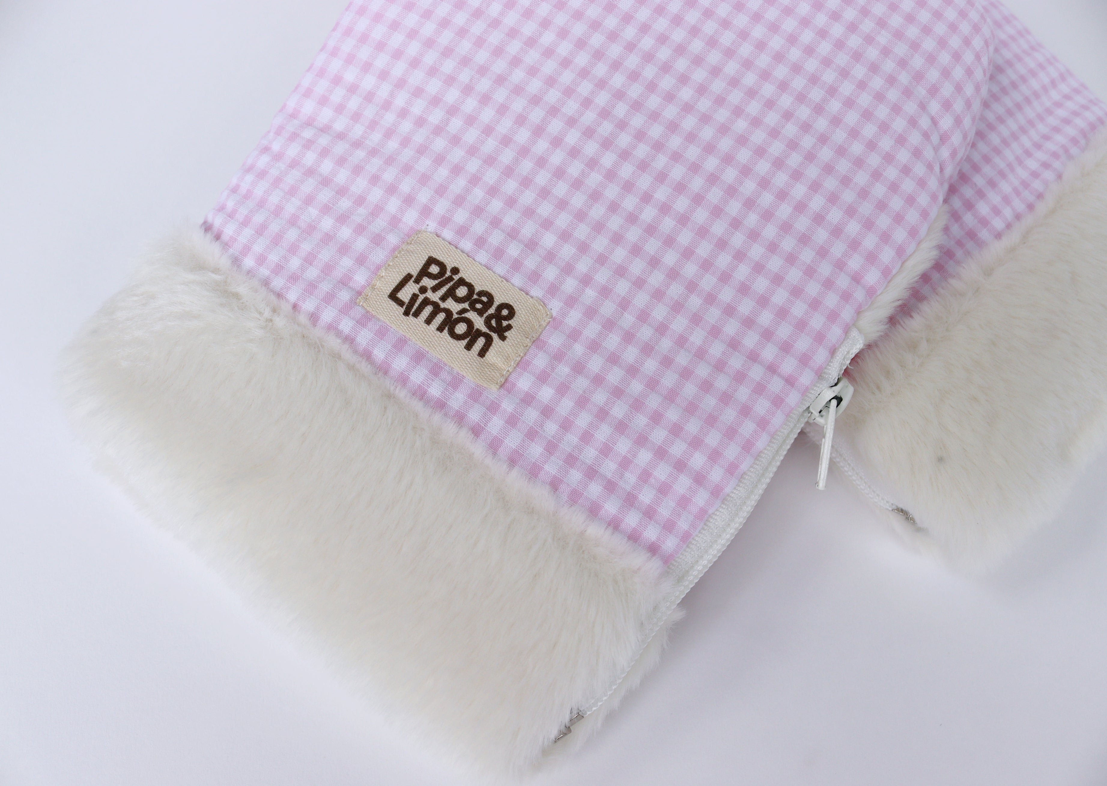 Manoplas carrito MINI VICHY ROSA