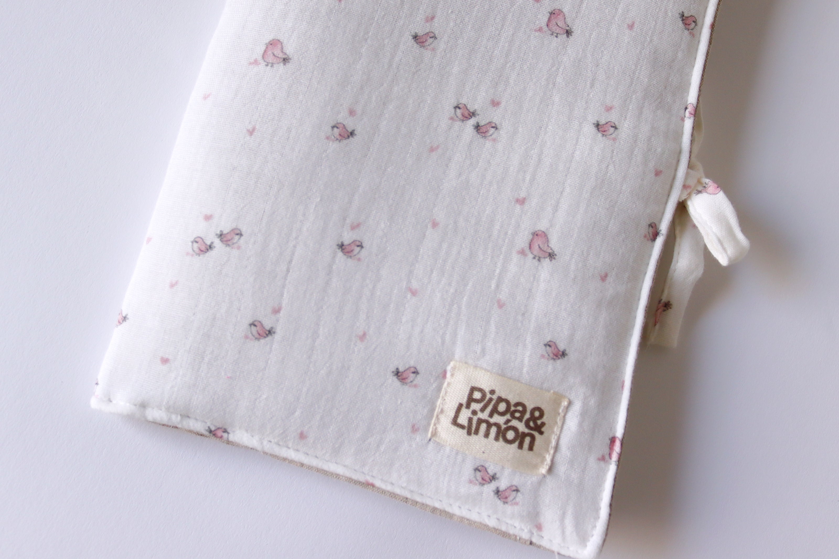 Porta pañales/toallitas BIRDS rosa