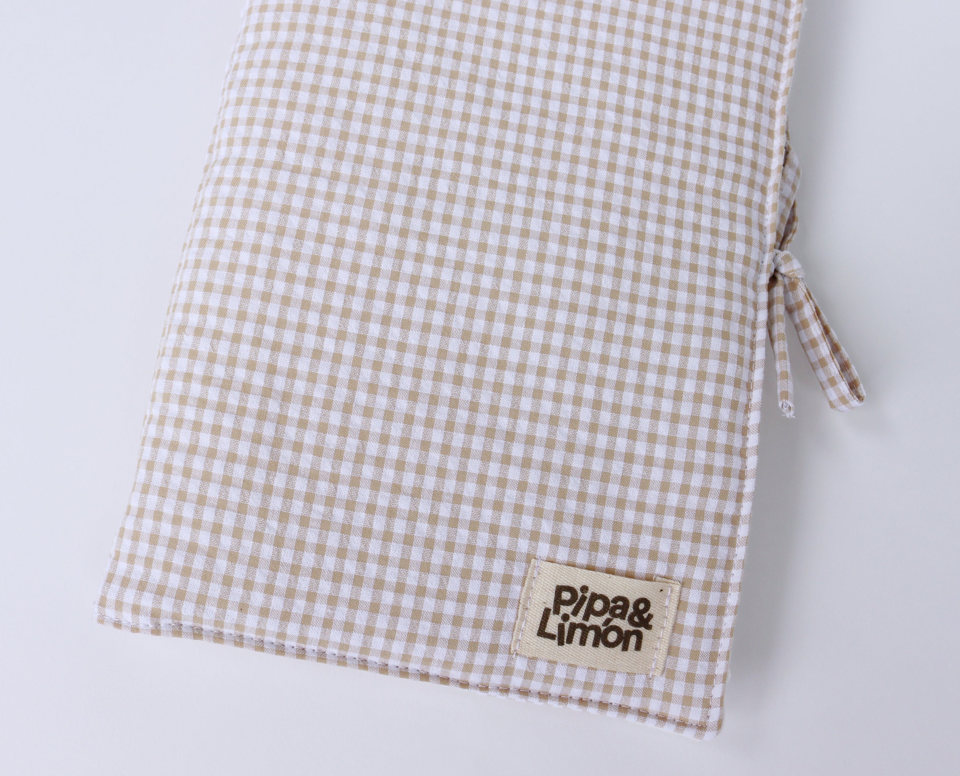 Porta pañales/toallitas MINI VICHY BEIGE