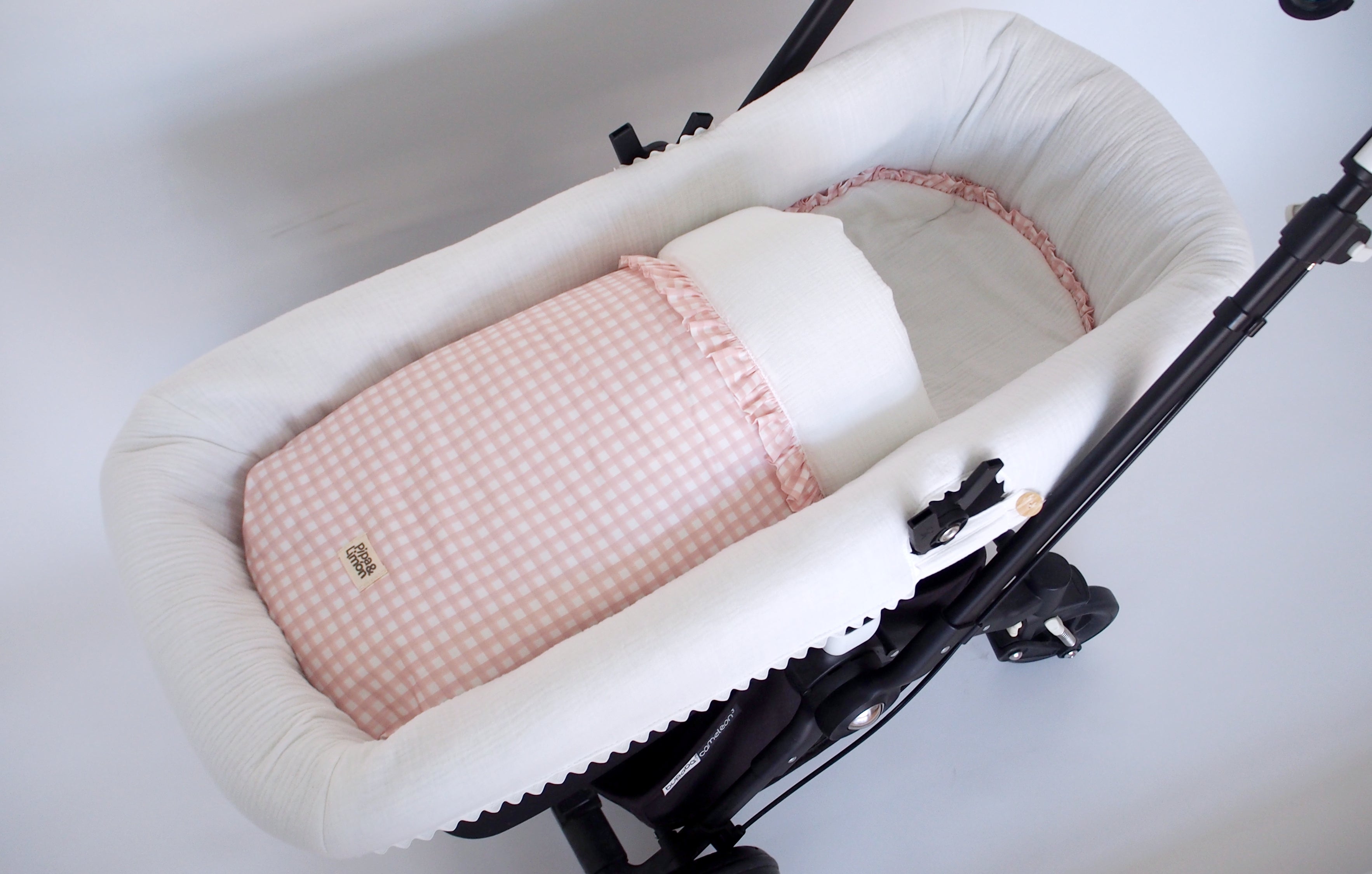 Saco Carro Cuadros Vichy Saco Invierno VICHY ROSA PETAL