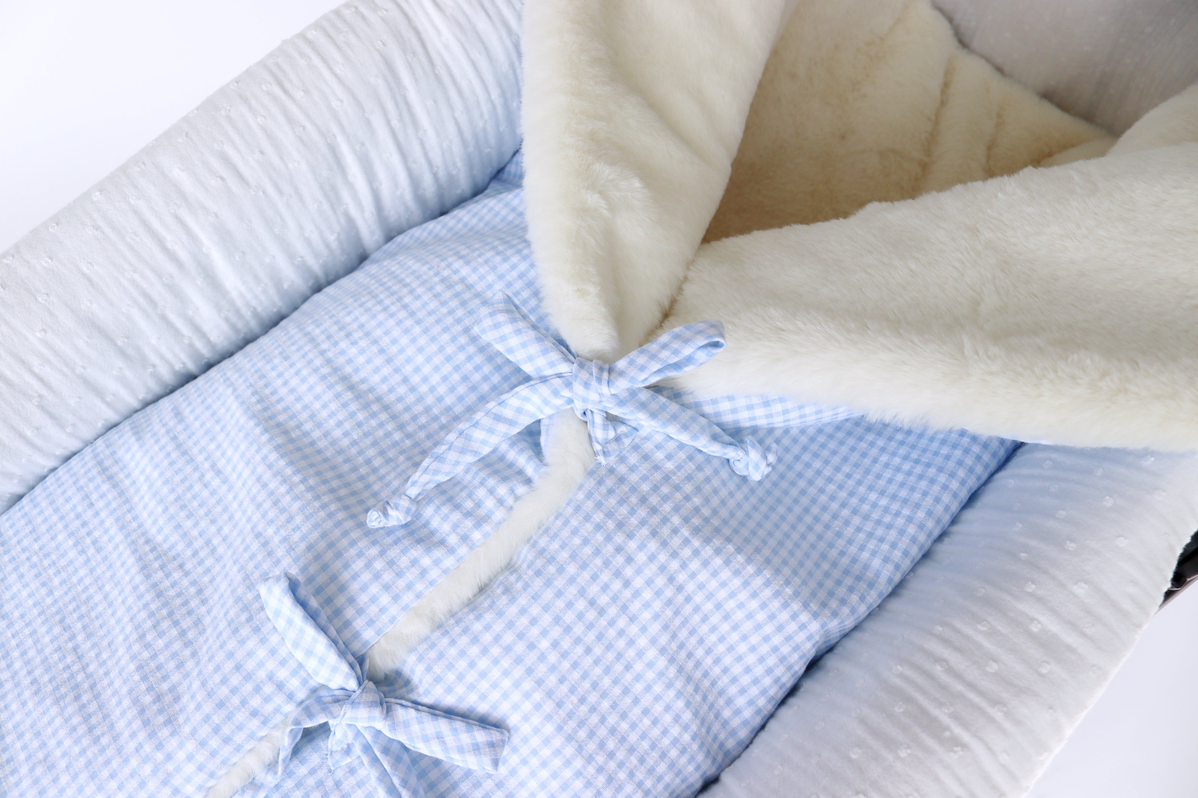 Saco polar MINI VICHY AZUL